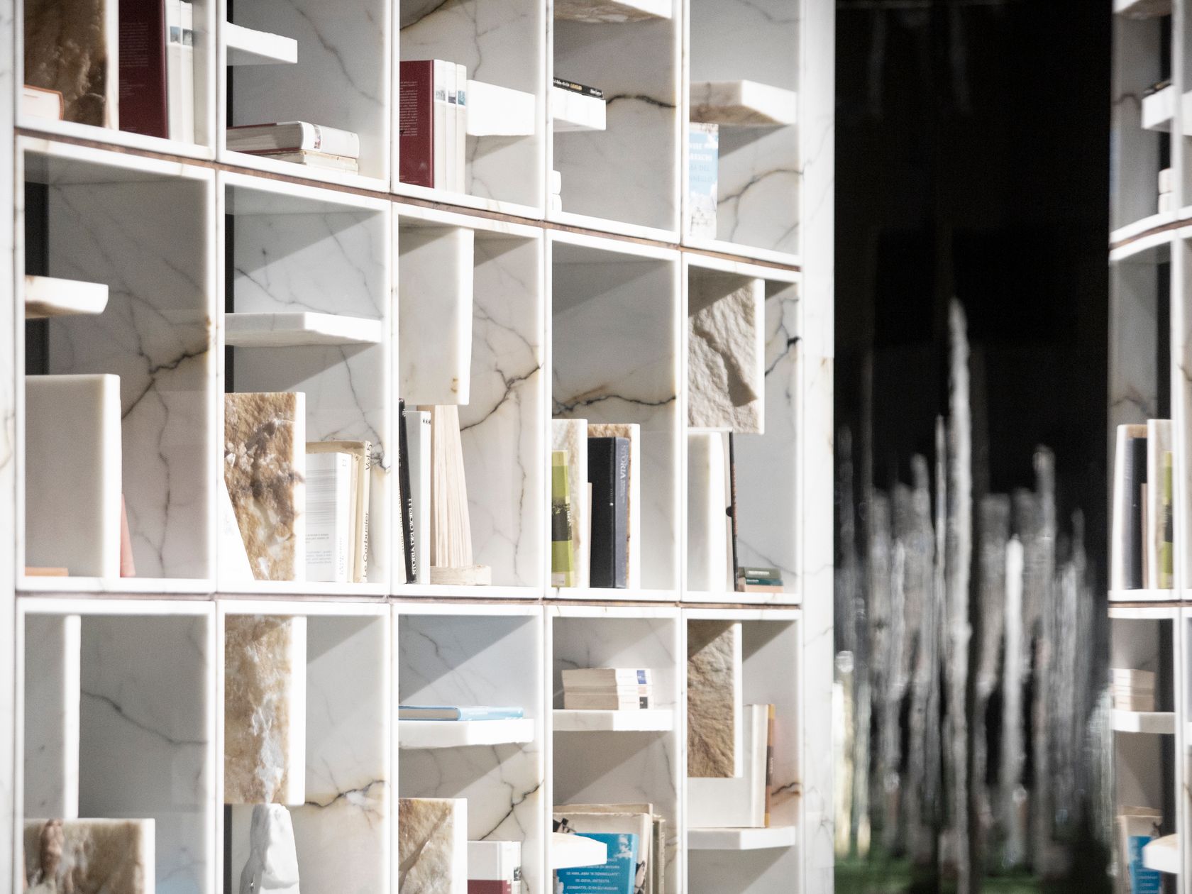 Freestanding Statuary Marble Bookcase Dotta Corten By Sagevan Marmi Photo Inspiration