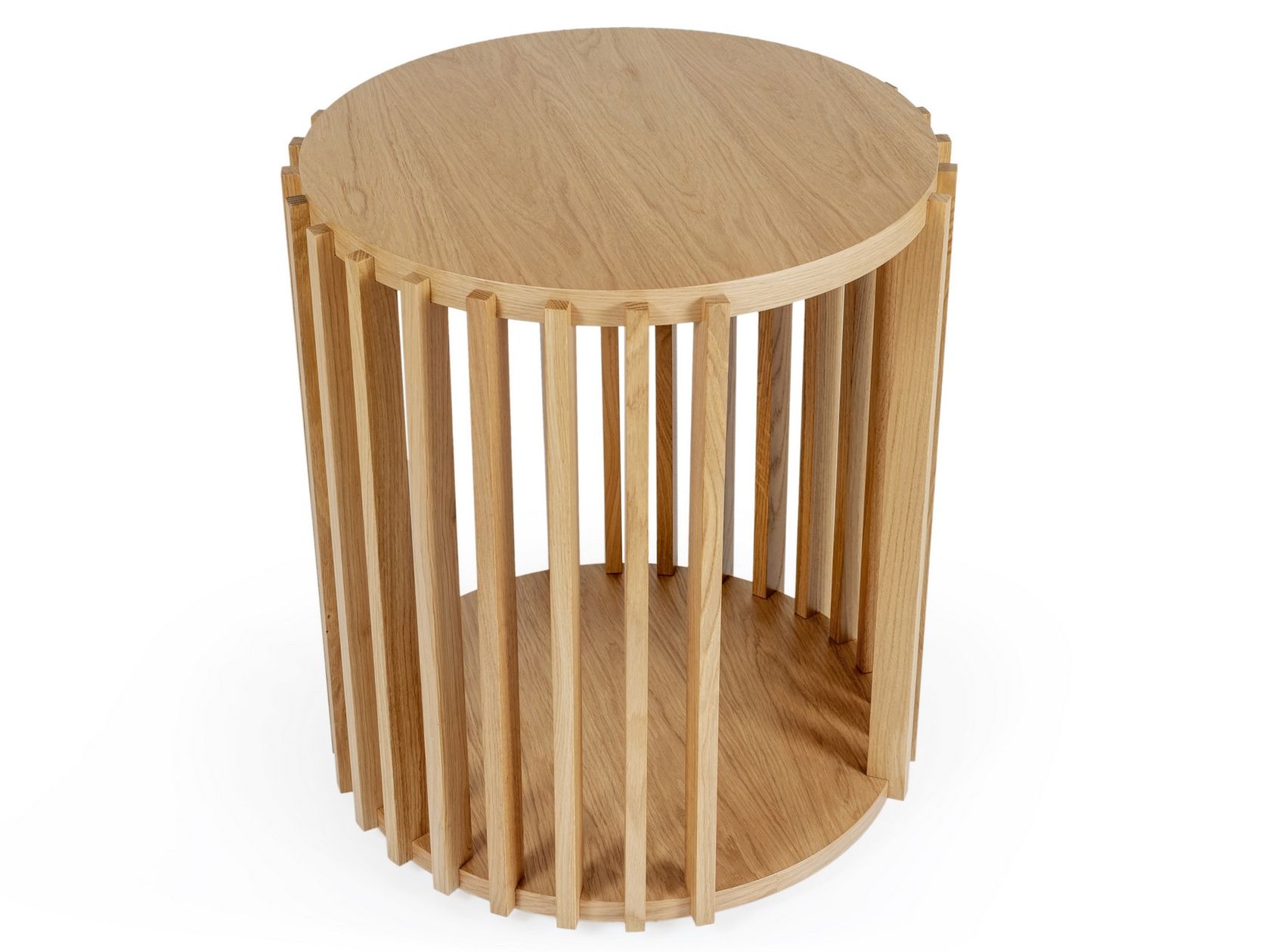 DRUM Round coffee table Round wooden coffee table for living room By Woodman