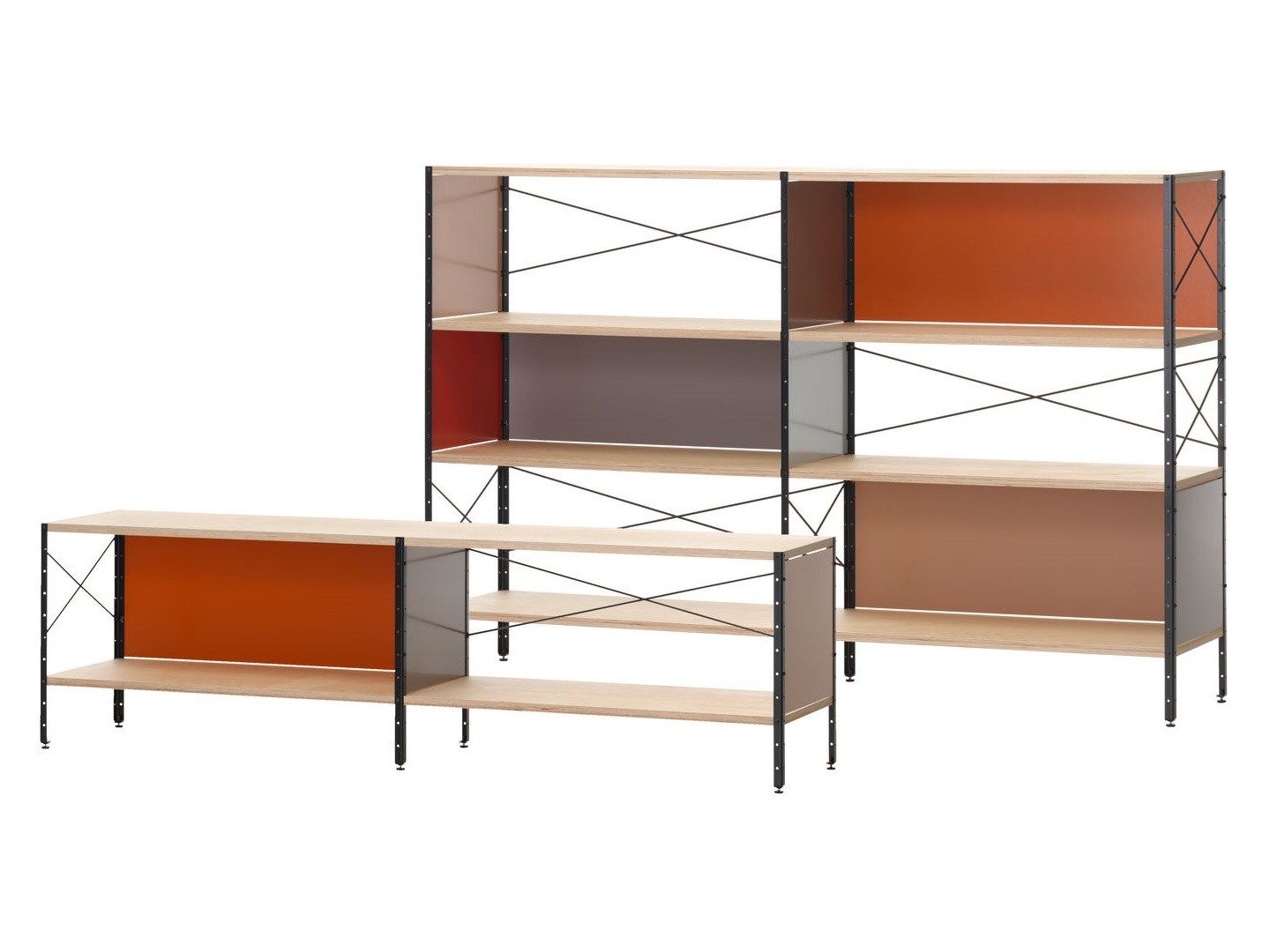 Laminate shelving unit EAMES STORAGE UNIT SHELF By Vitra design Charles Eames