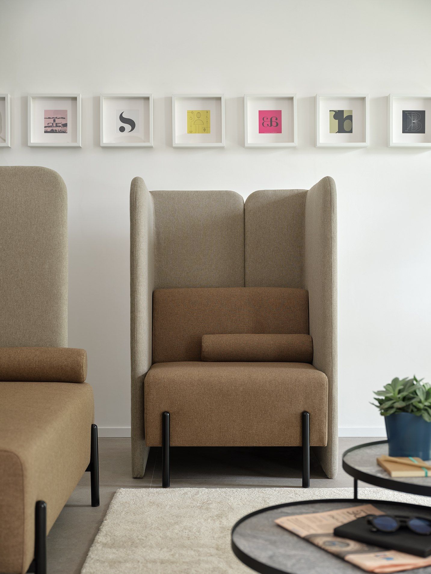 Highback fabric sofa EDEN Eden Collection By Nahu design Paolo Pampanoni