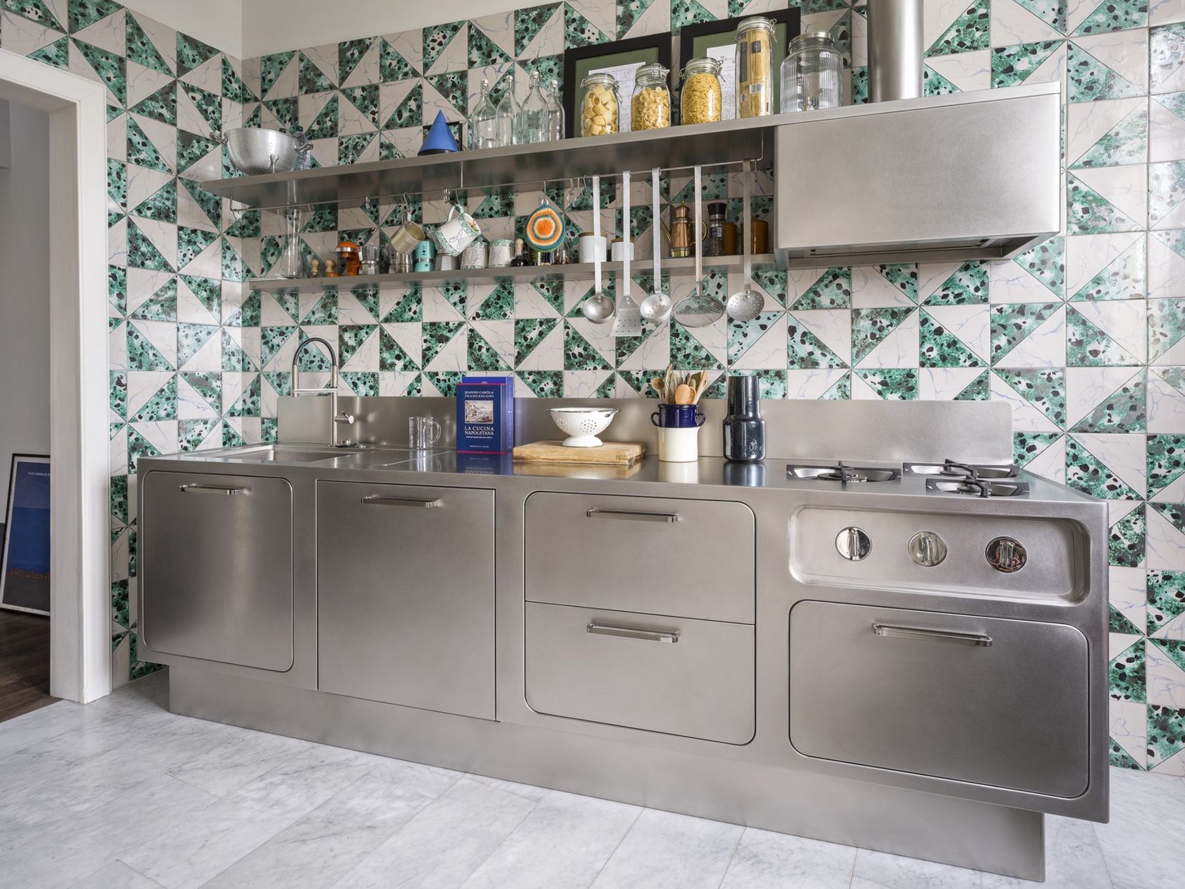 EGO 31 Linear custom stainless steel kitchen By ABIMIS