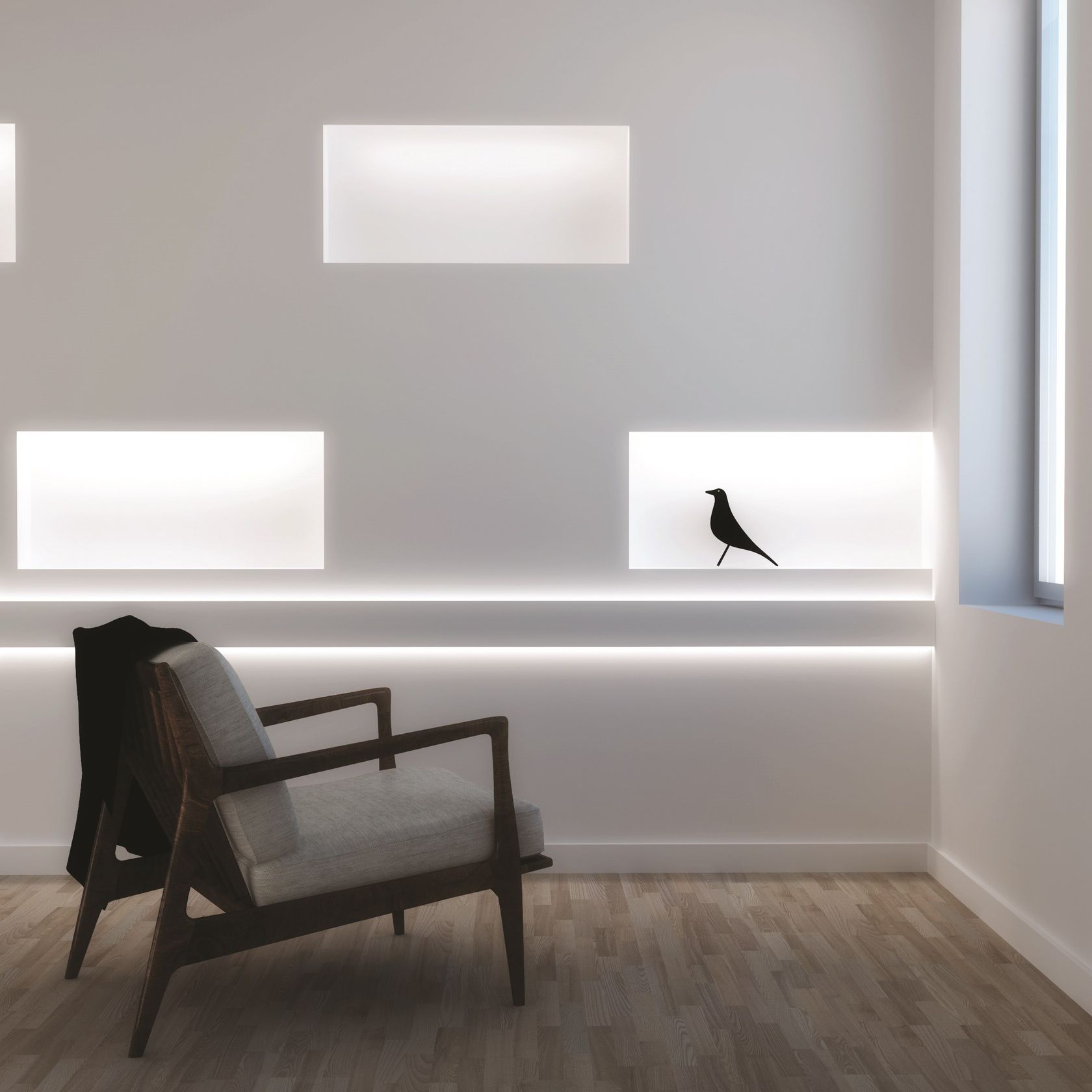 Linear lighting profile for LED modules EL302| Up&down LED lighting ...