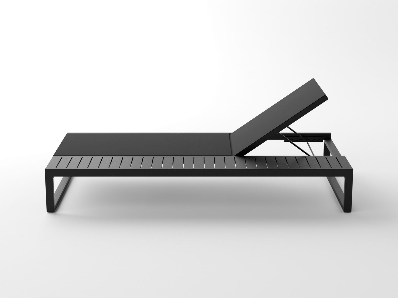 EOS Recliner powder coated aluminium sun lounger By Case design