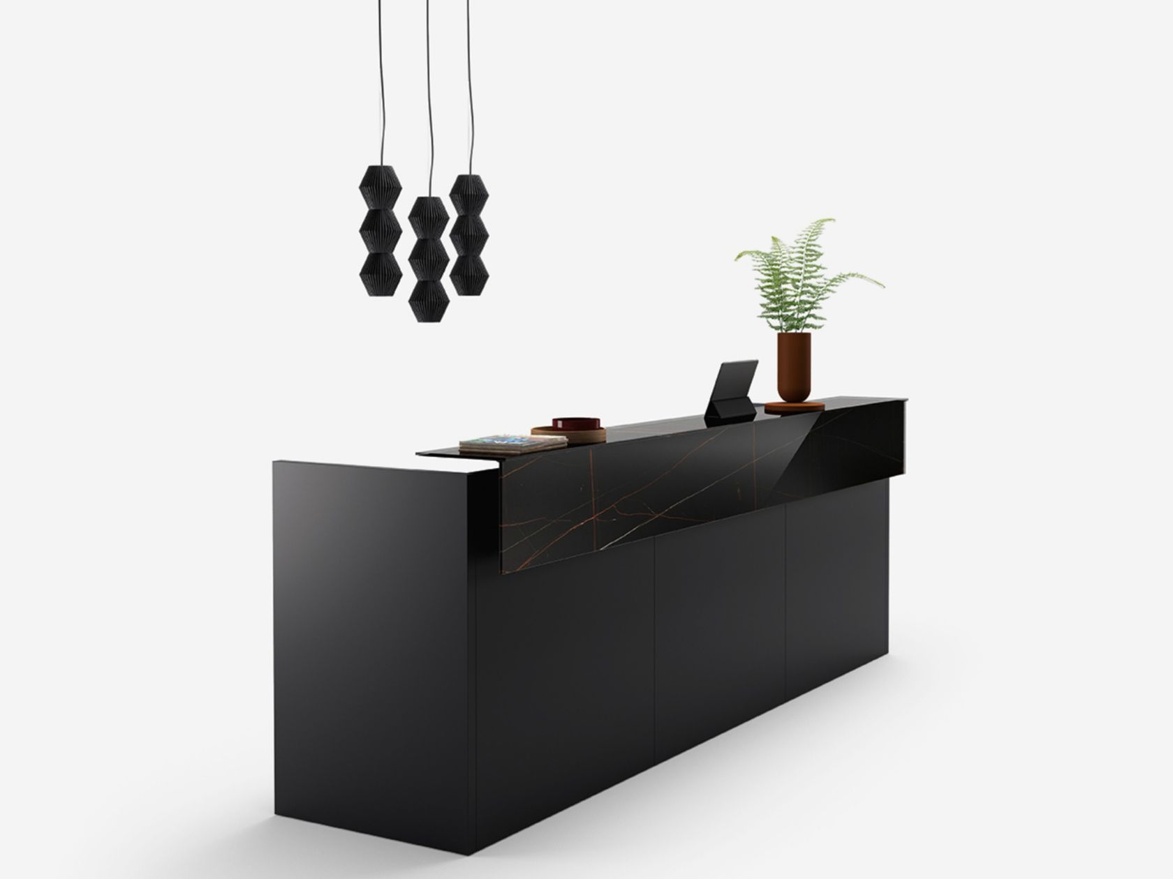 Wooden Office reception desk FACTORY By design Baldanzi & Novelli