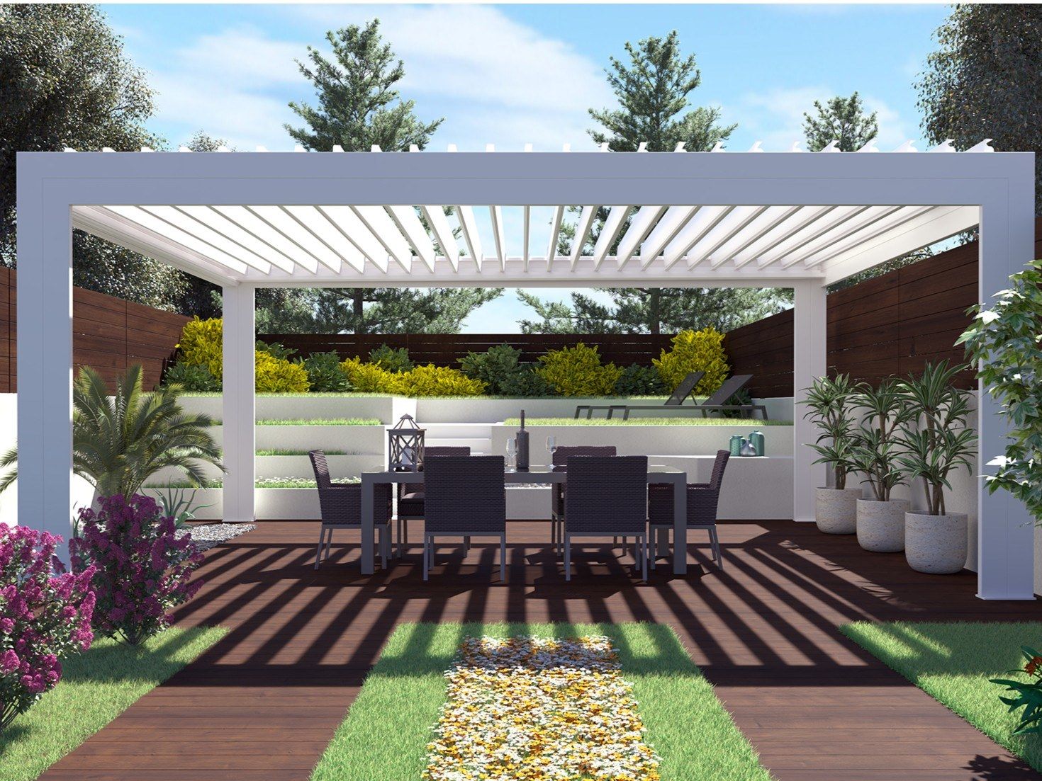 FLAP ONE Pergola indépendante Collection Pergolas bioclimatiques By MV Living