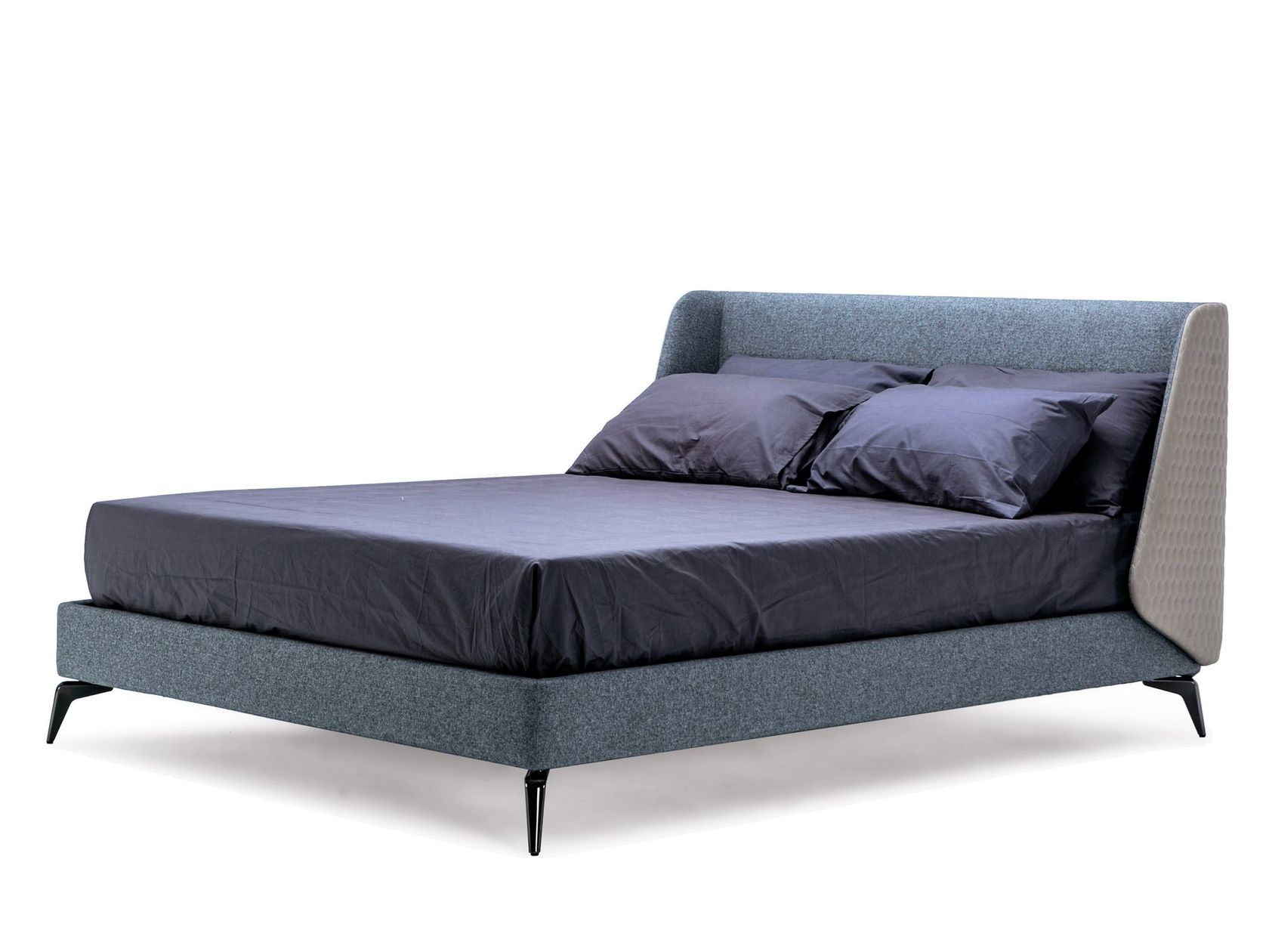 FLORENZA Wooden double bed with upholstered headboard By Como Furniture