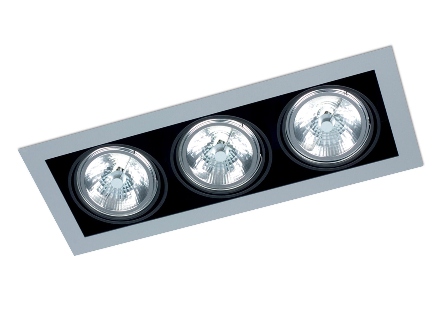 Ceiling recessed spotlight FRAME TRIPLE By Orbit
