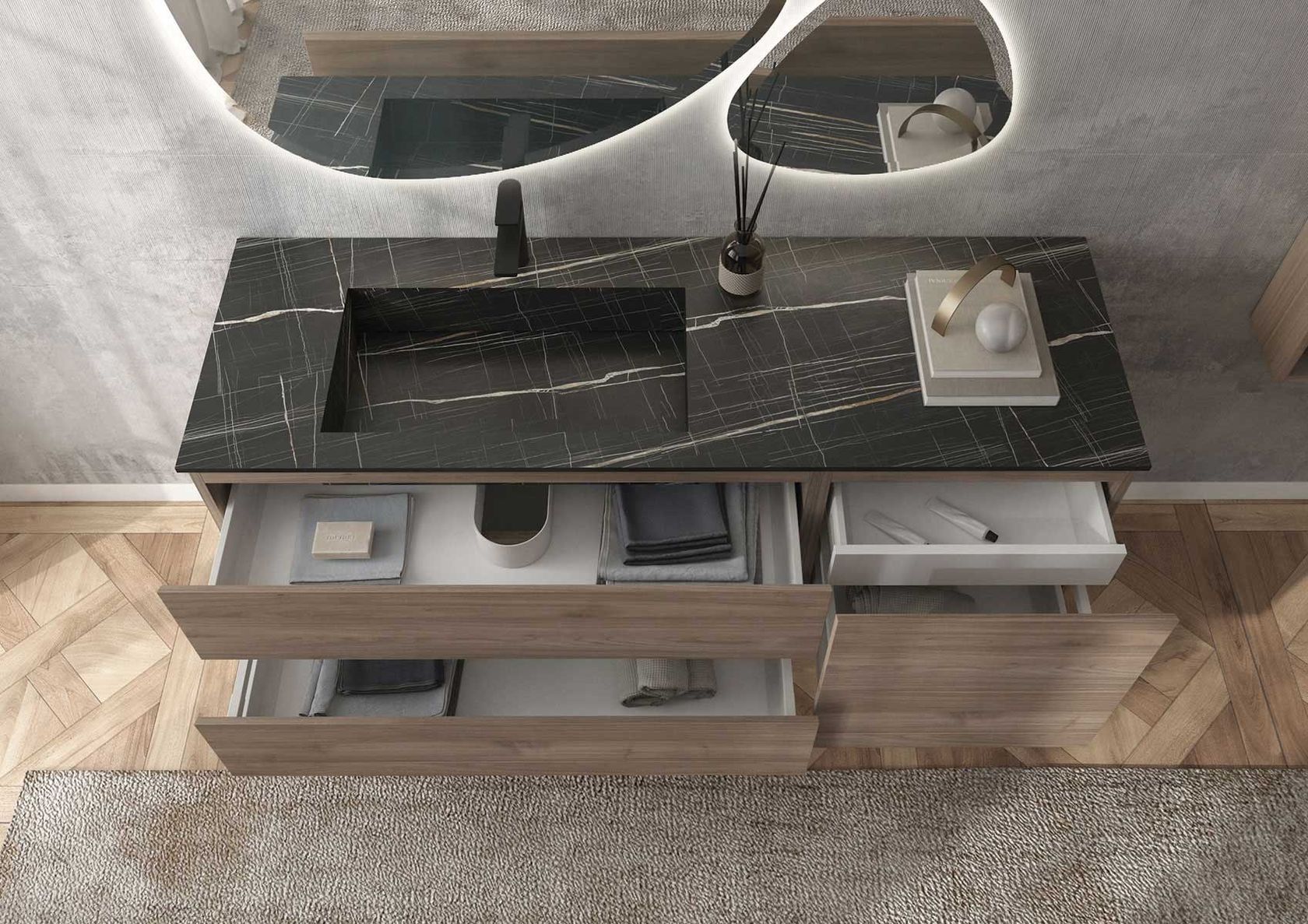 FREEDOM FL03 vanity unit By LEGNOBAGNO