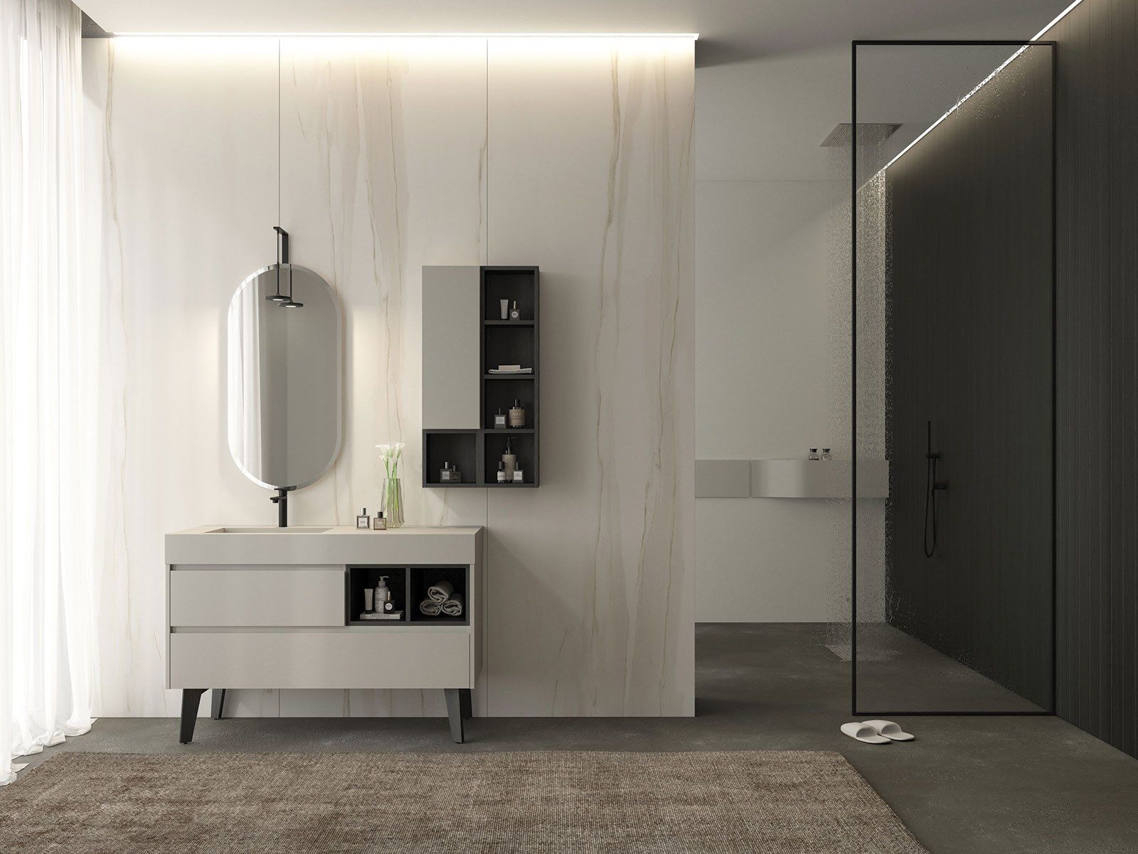 FREEDOM FL04 vanity unit By LEGNOBAGNO