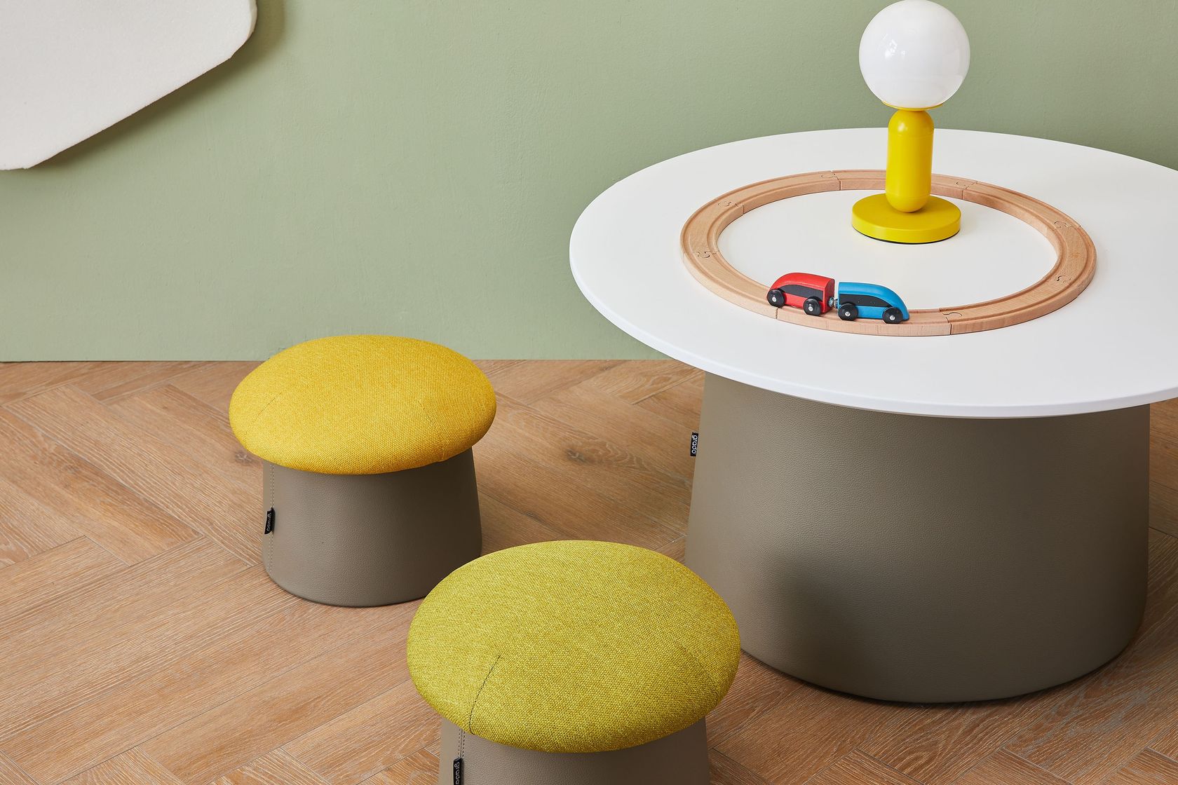 FUNGO KID Kids pouf Upholstered Kids pouf By grado design