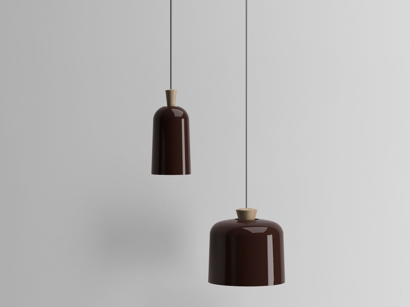 I LUSTRI | Lampada a sospensione in ceramica By Aldo Bernardi