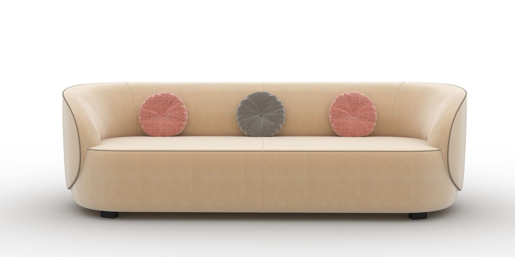FUSION - Canapé 3 places tissu personnalisable - Vue supplémentaire 3