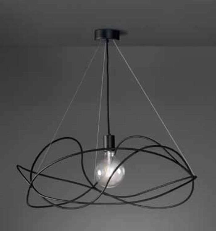 Steel Pendant Lamp GARBUGLIO By Marchetti