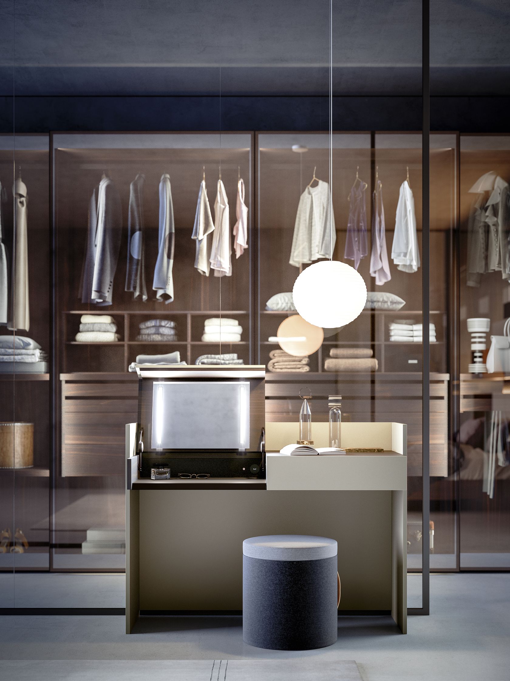 GLASS Glass wardrobe By JESSE