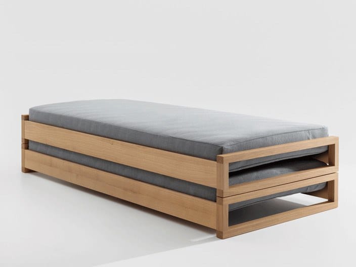 GUEST Convertible bed Convertible wooden bed By ZEITRAUM design