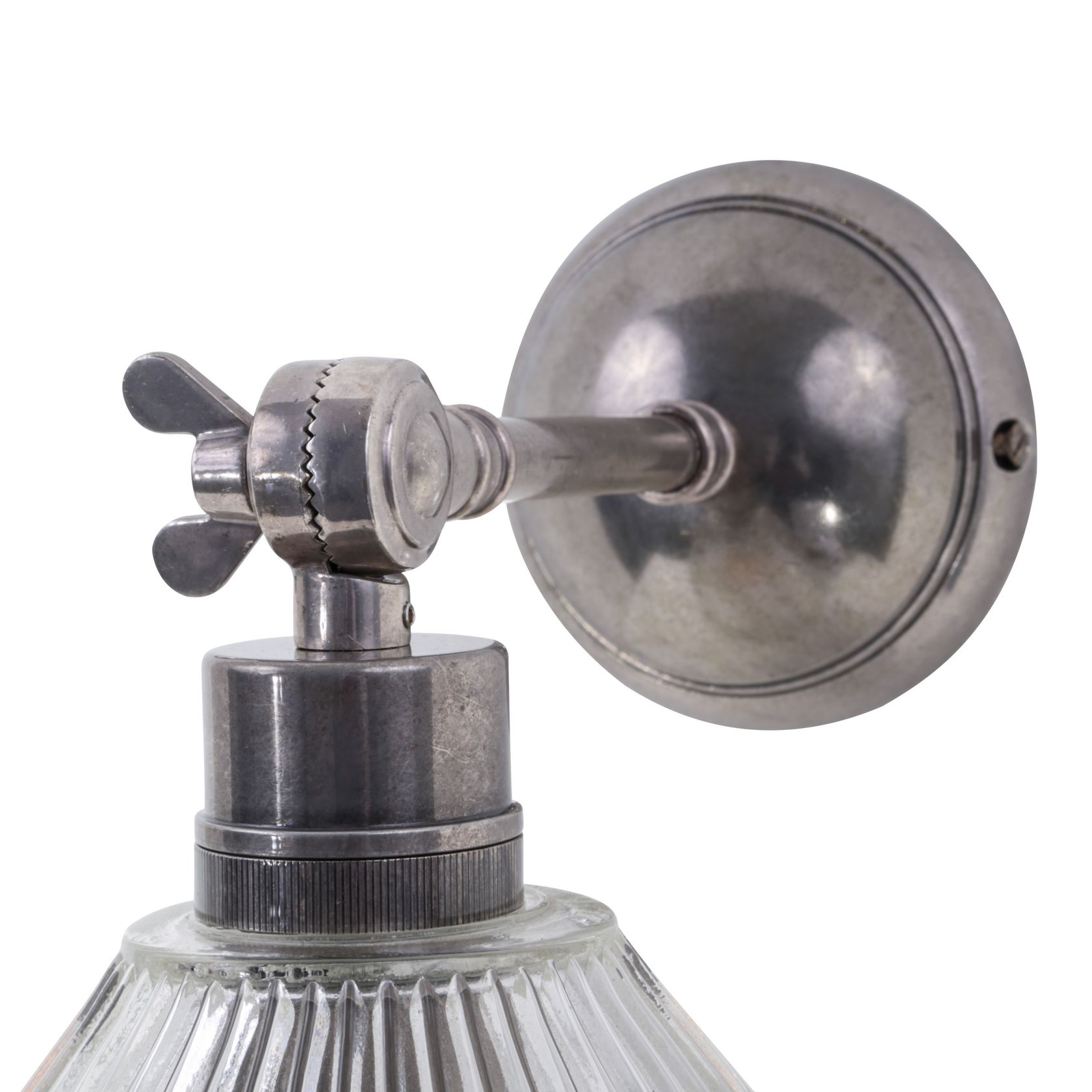 Picture of HALE PRISMATIC RAILWAY GLASS WALL LIGHT Wall lamp By Mullan Lighting