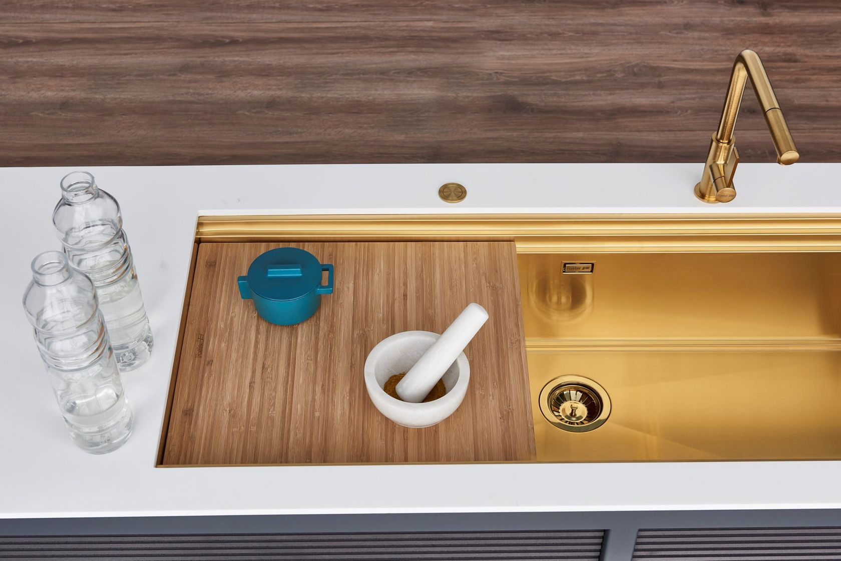 HAPPYHOUR 1200 Single undermount stainless steel sink By Foster