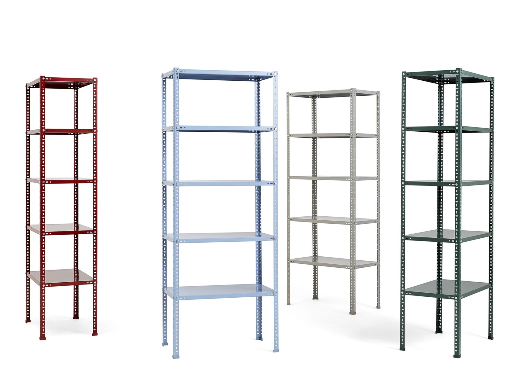 Open powder coated steel shelving unit HAY SHELVING UNIT By Hay