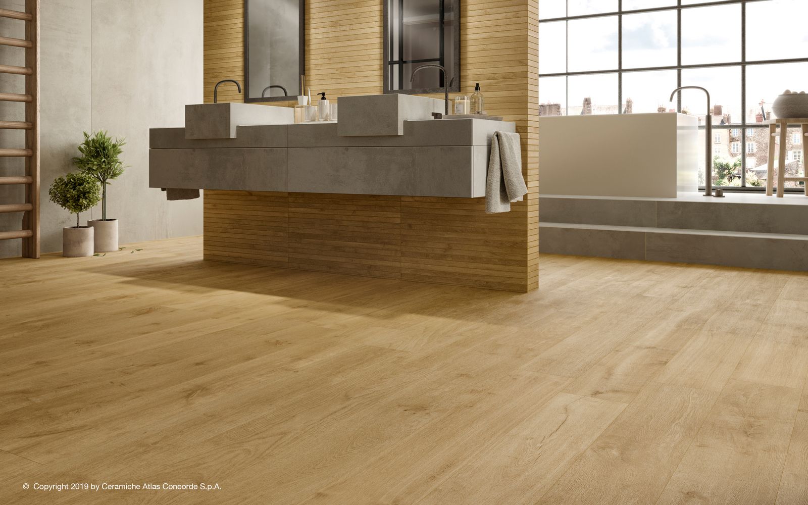 Pavimento In Gres Porcellanato Effetto Legno HEARTWOOD Collezione 