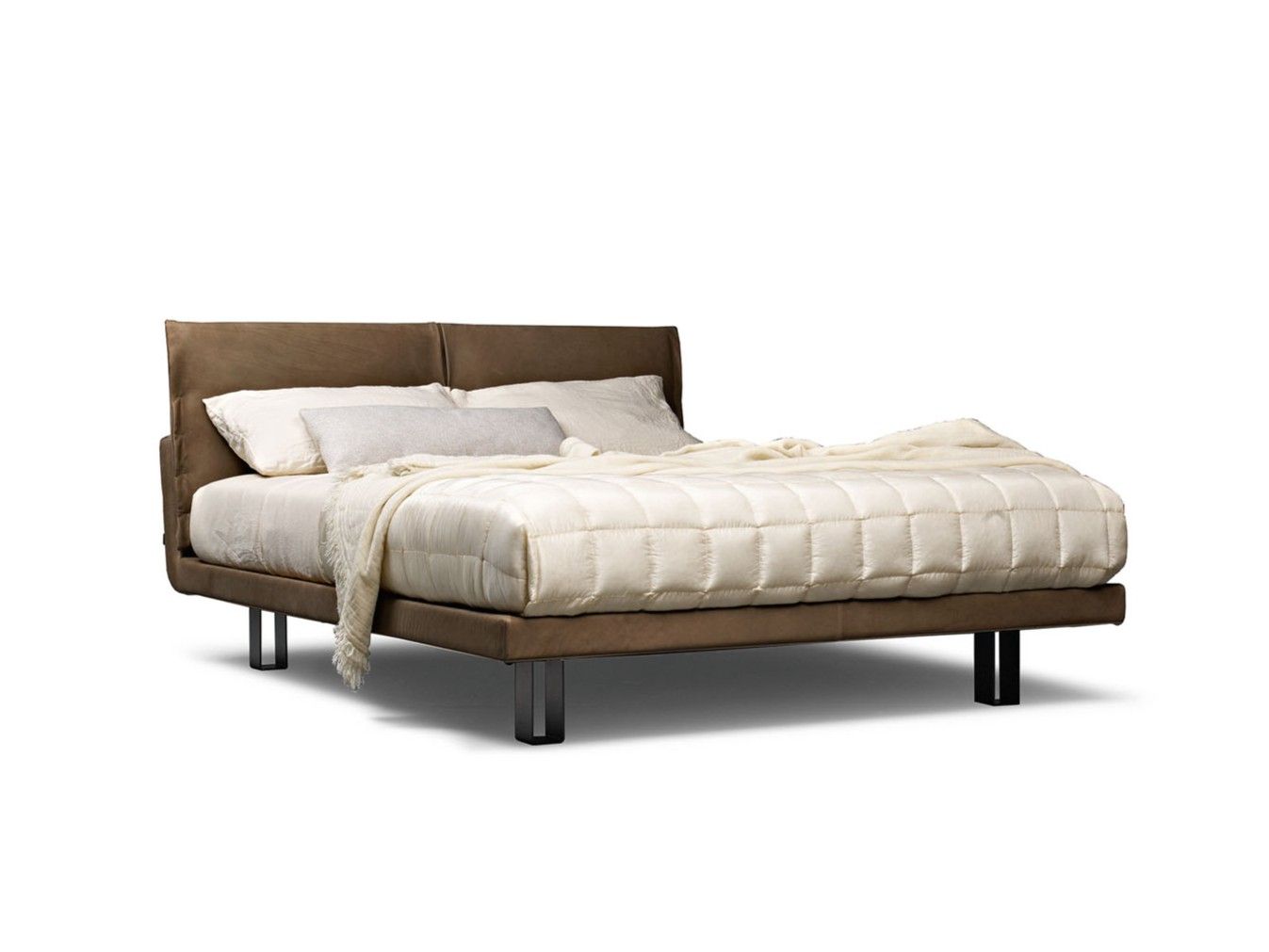 HONEY Double bed with upholstered headboard By Molteni & C. | design ...