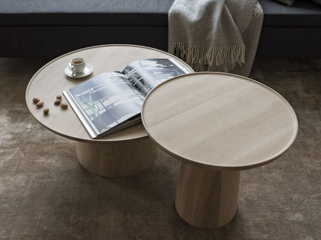 HRÍB | Side table Round wooden side table By JAVORINA | design Vrtiška ...
