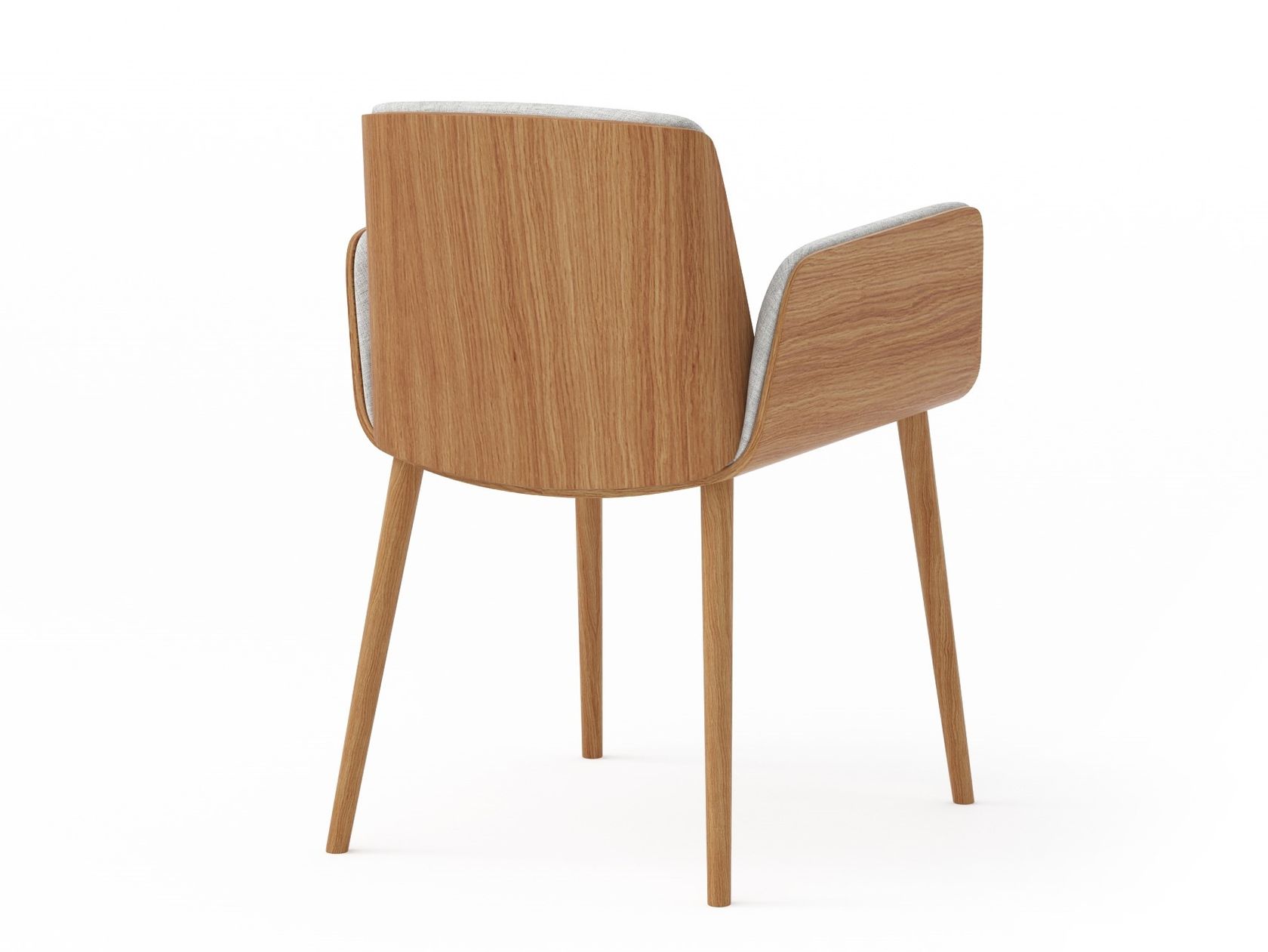 HUG Upholstered fabric chair with armrests By Punt | design Estudi ...
