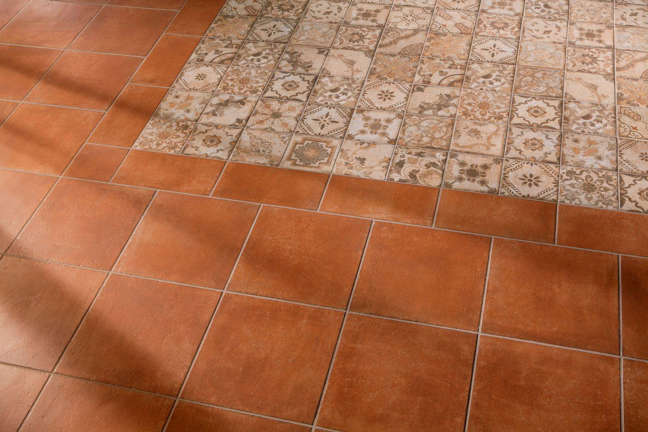 Porcelain stoneware wall/floor tiles with terracotta effect I CHIOSTRI AMBRA I Chiostri