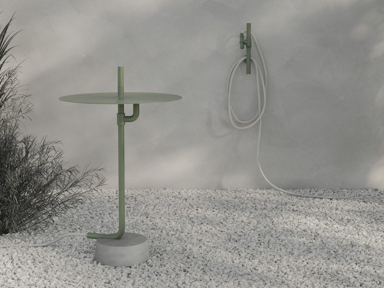 INGIRO F5977 Outdoor shower Outdoor shower set with wall holder By
