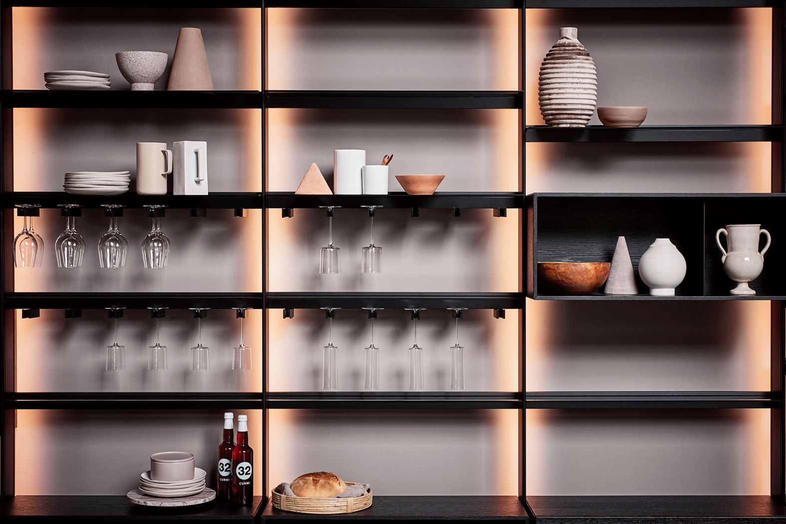 Steel and wood kitchen with island INTARSIO - TIME BRIDGE By Cesar ...
