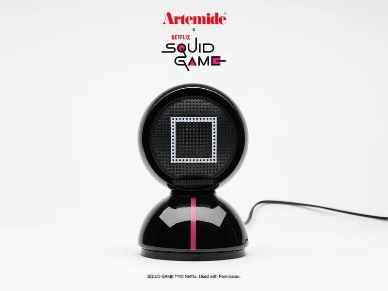 ARTEMIDE - ECLISSE X SQUID GAME BLACK OFFICER - LED painted metal table lamp