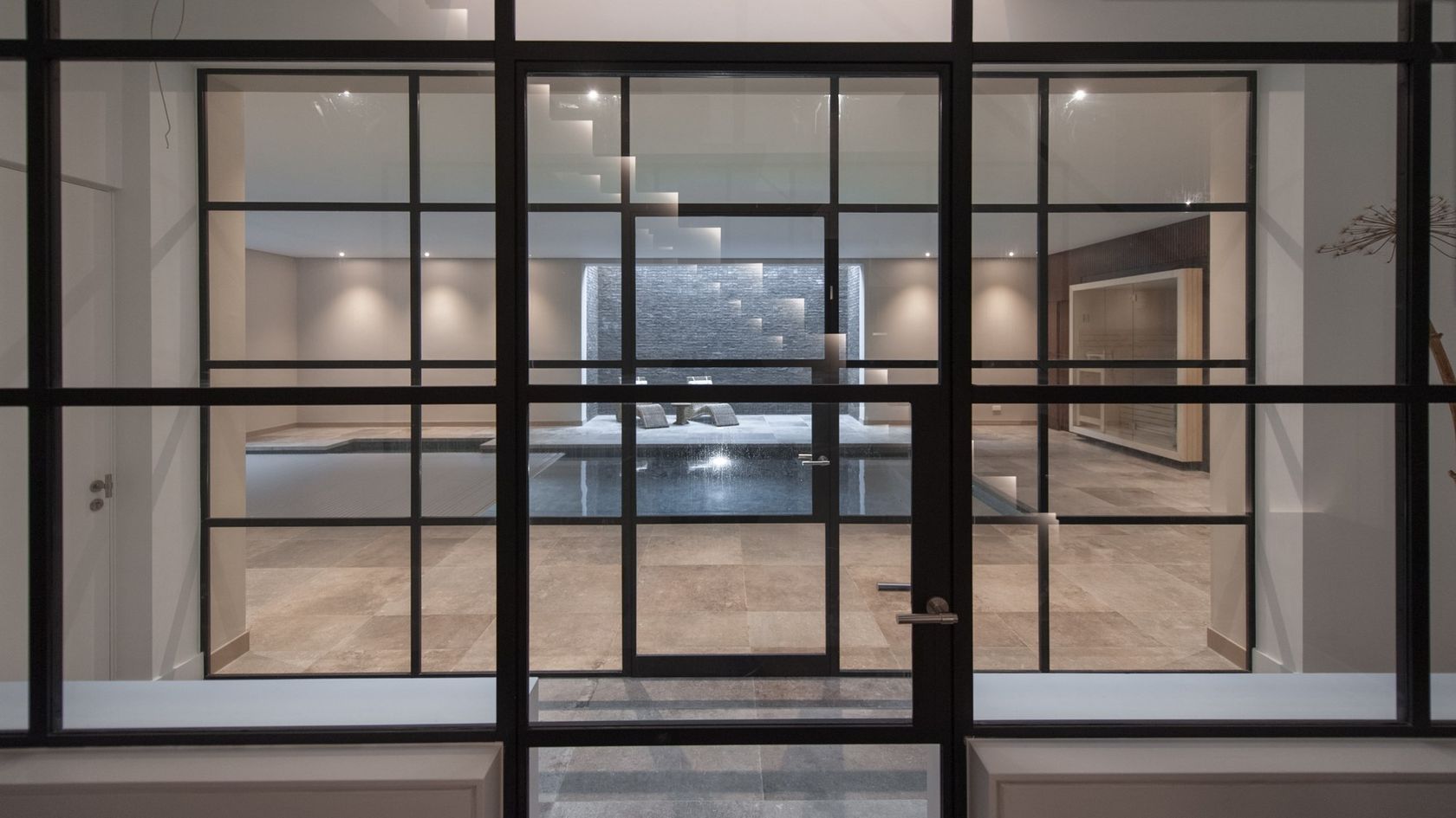 JANSEN ART'15 Glass and steel door By Jansen