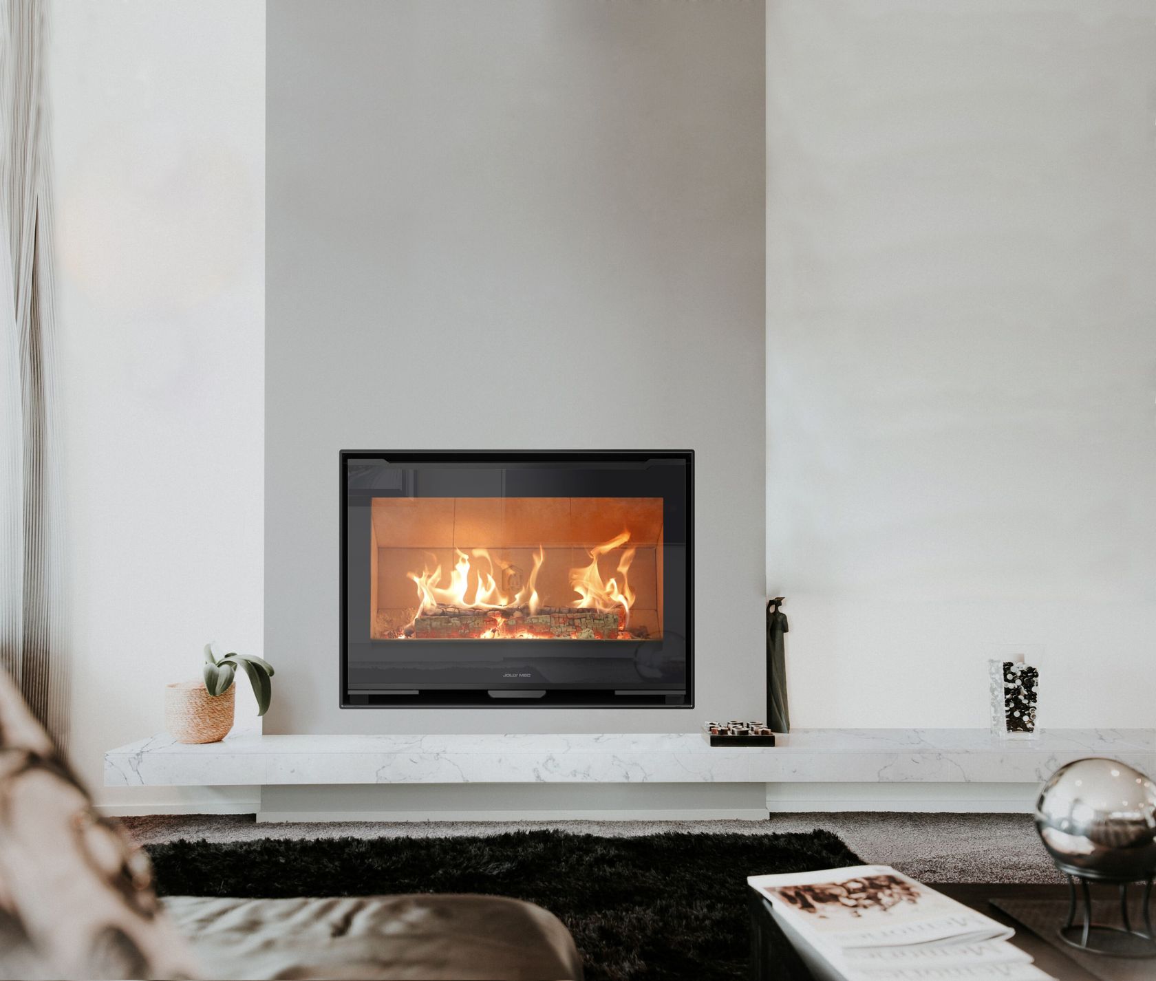 UNIVERSALJOLLY EVO QUICK Inserto para chimenea de leña By Jolly Mec ...