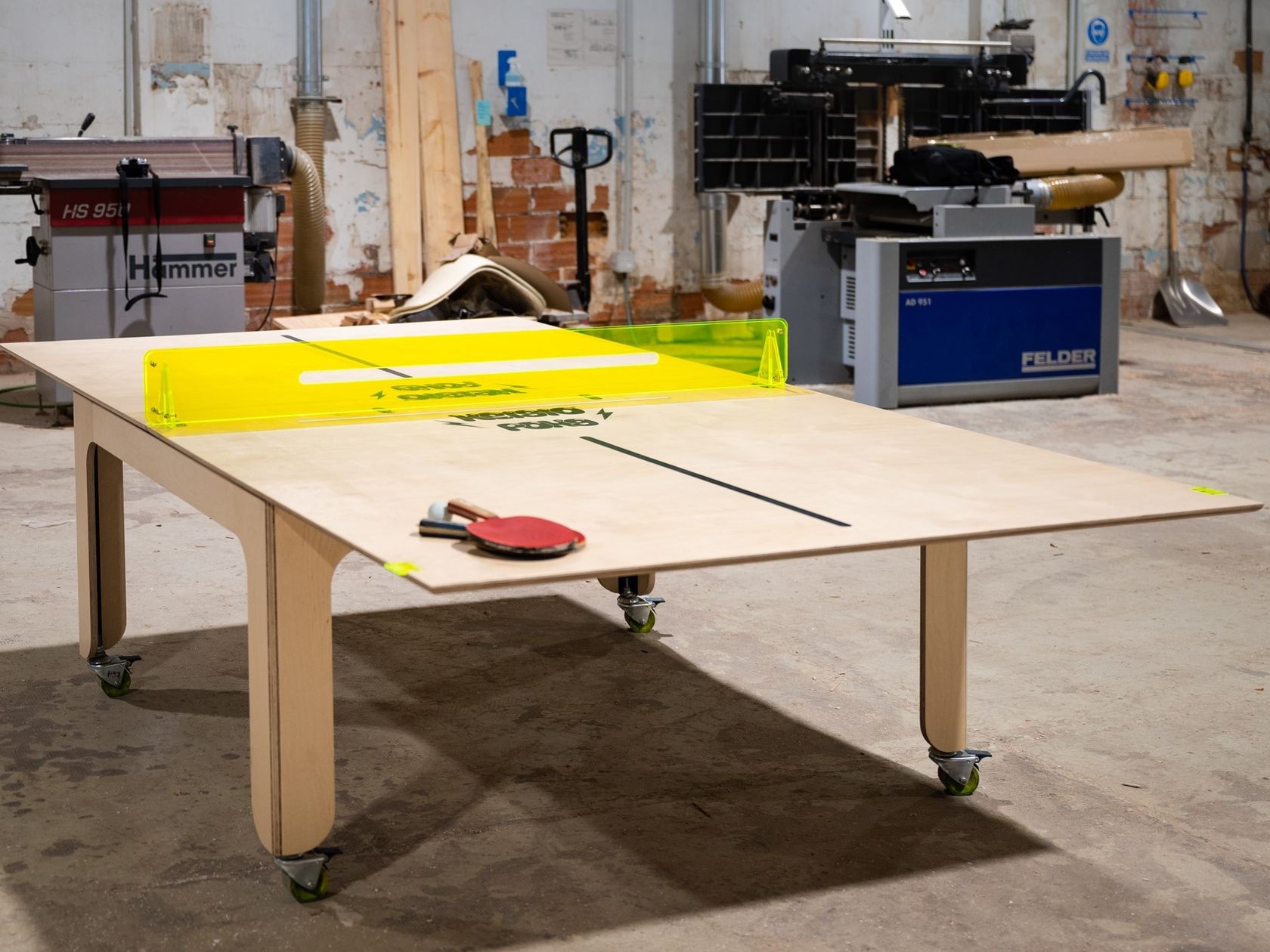 Extending rectangular multilayer wood Ping pong table KEIGIO®️ PONG By KEIGIO® design Giovanni