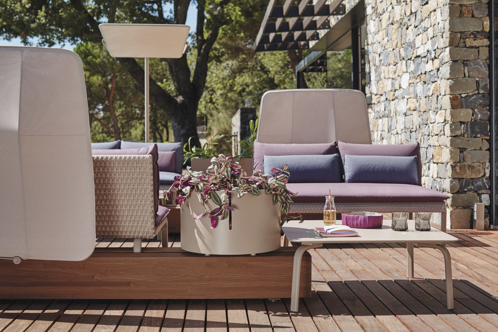 KEY WEST | Garden bench By Roberti Rattan design Roberto Papparotto ...