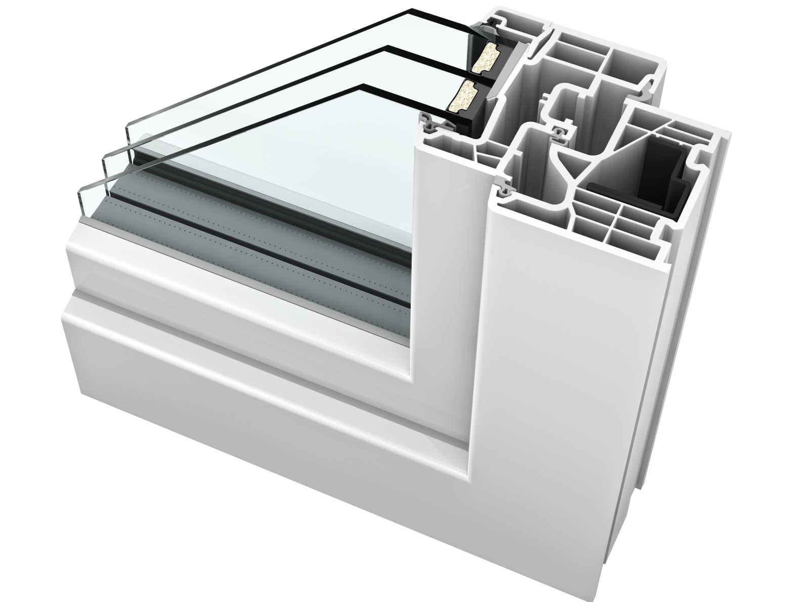 KF310 | PVC window PVC triple glazed window By INTERNORM Italia