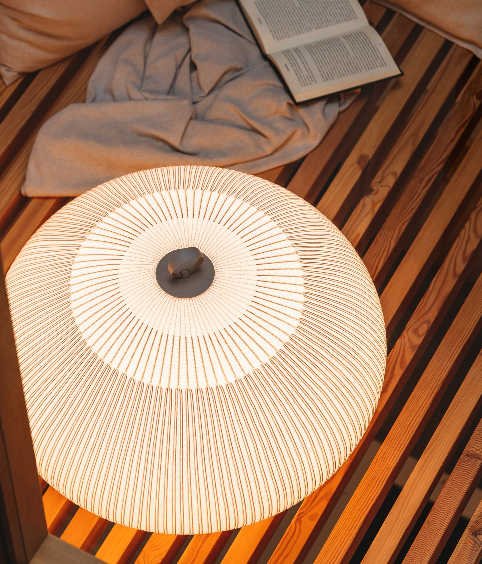 KNIT LED fabric floor lamp By Vibia design Meike Harde