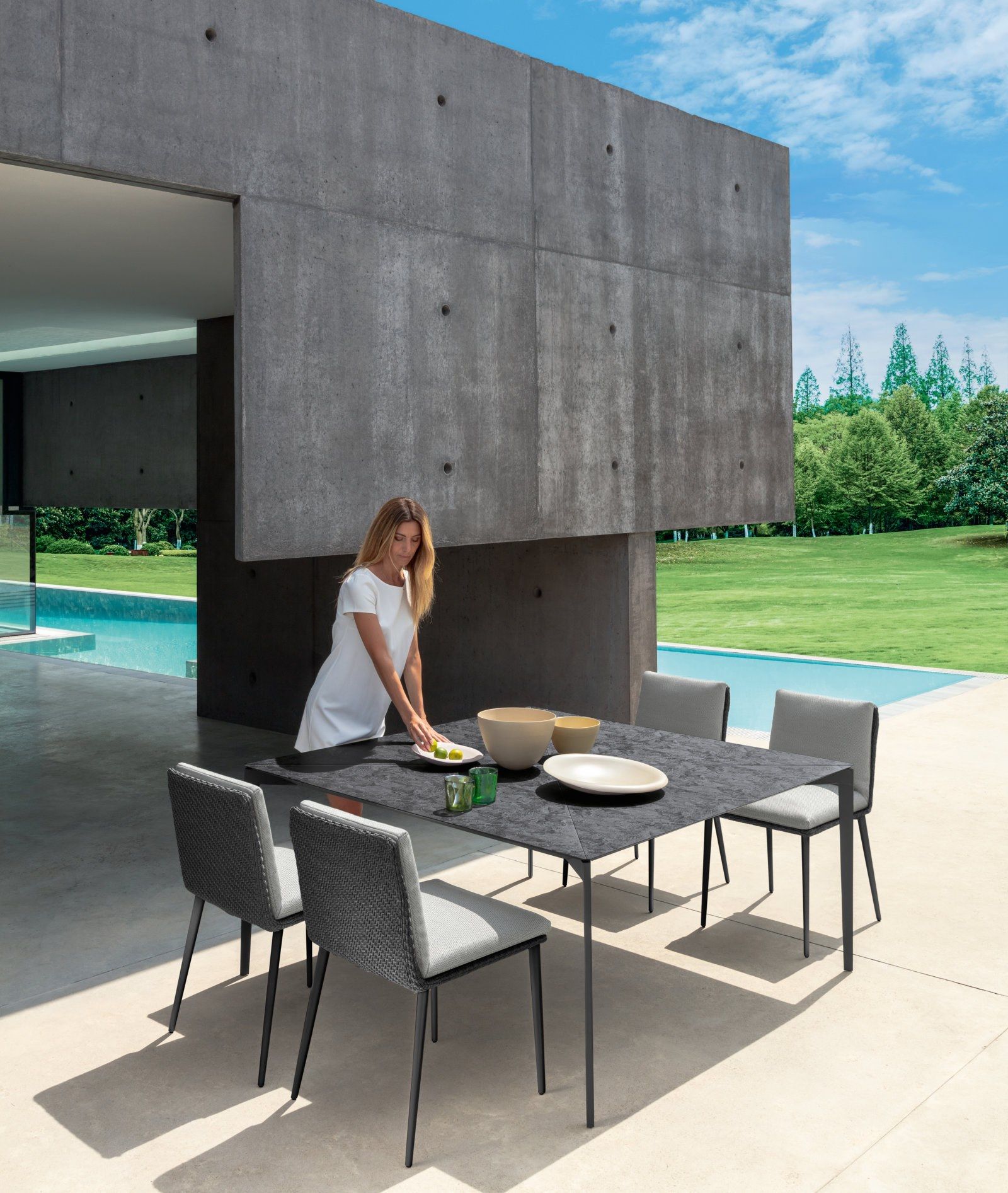 LEAF Square table Leaf Collection By Talenti design Marco Acerbis