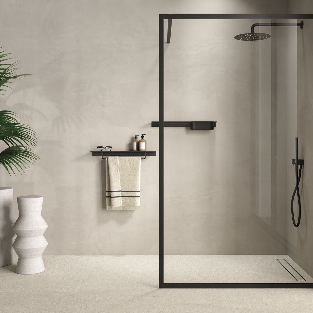 LEEV Wall-mounted metal soap dish for shower By Geesa