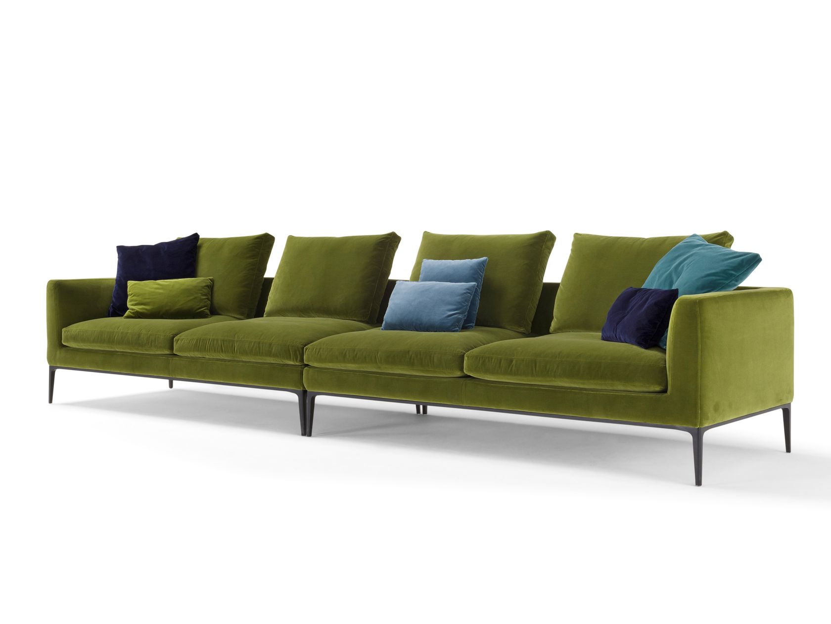 Leonard - Canapé 4 places tissu personnalisable - Vue supplémentaire 1