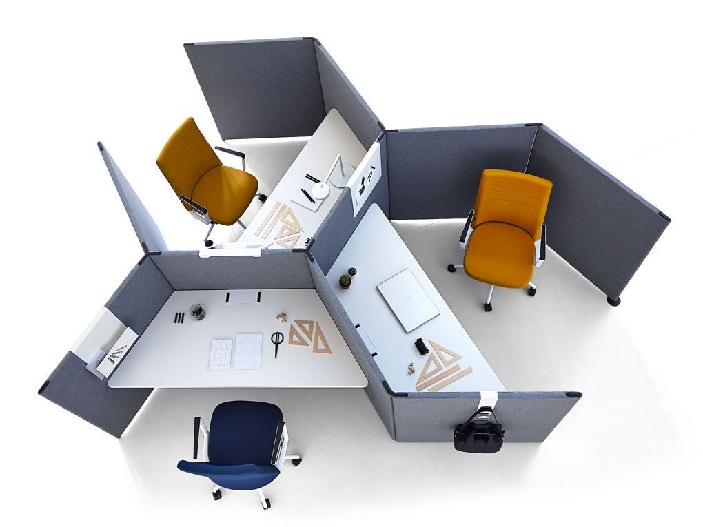 LINK Sound absorbing office screen By ACTIU | design Javier Cuñado