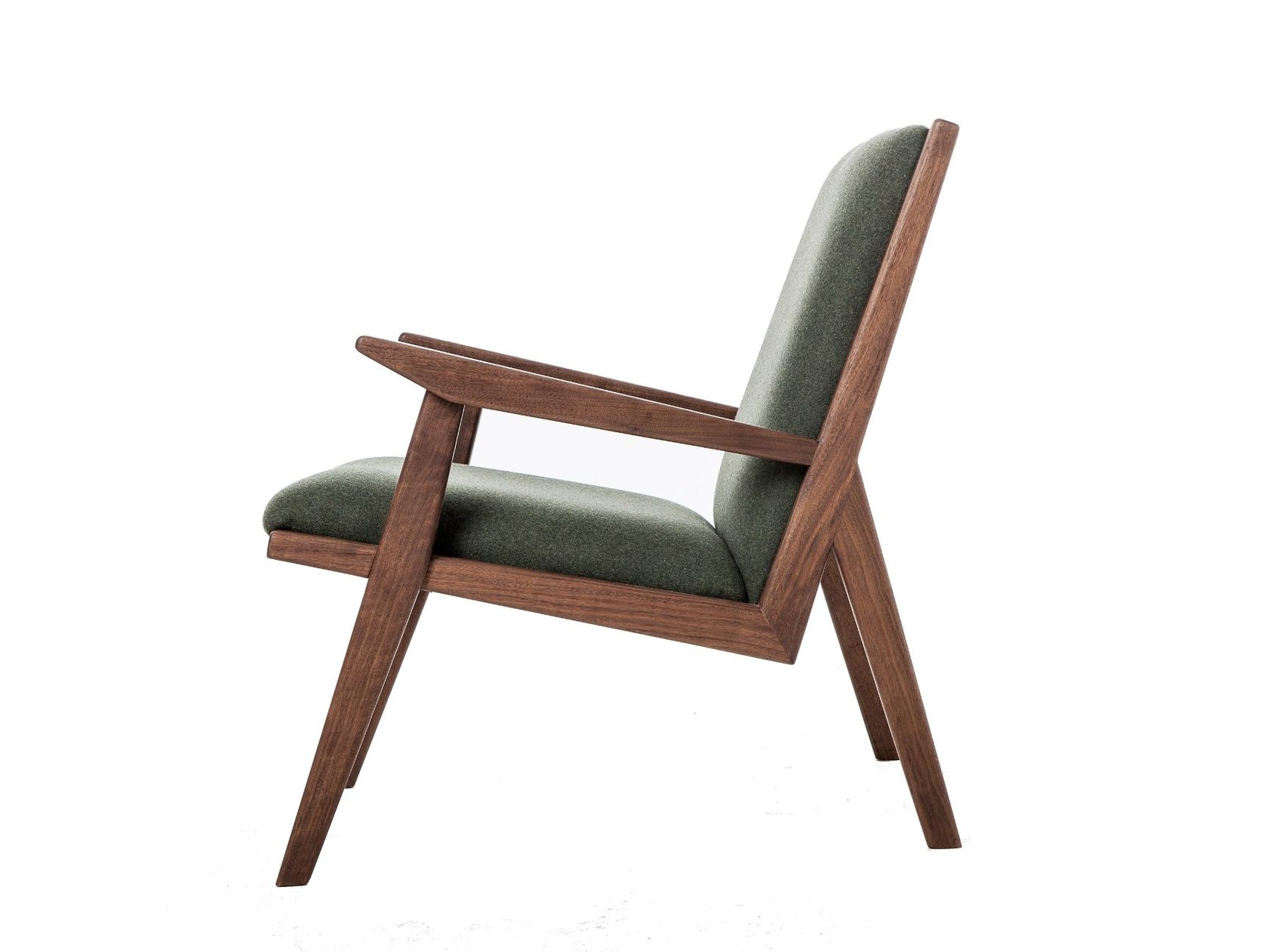 Fabric easy chair with armrests LOUNGE CHAIR By AGUSTAV