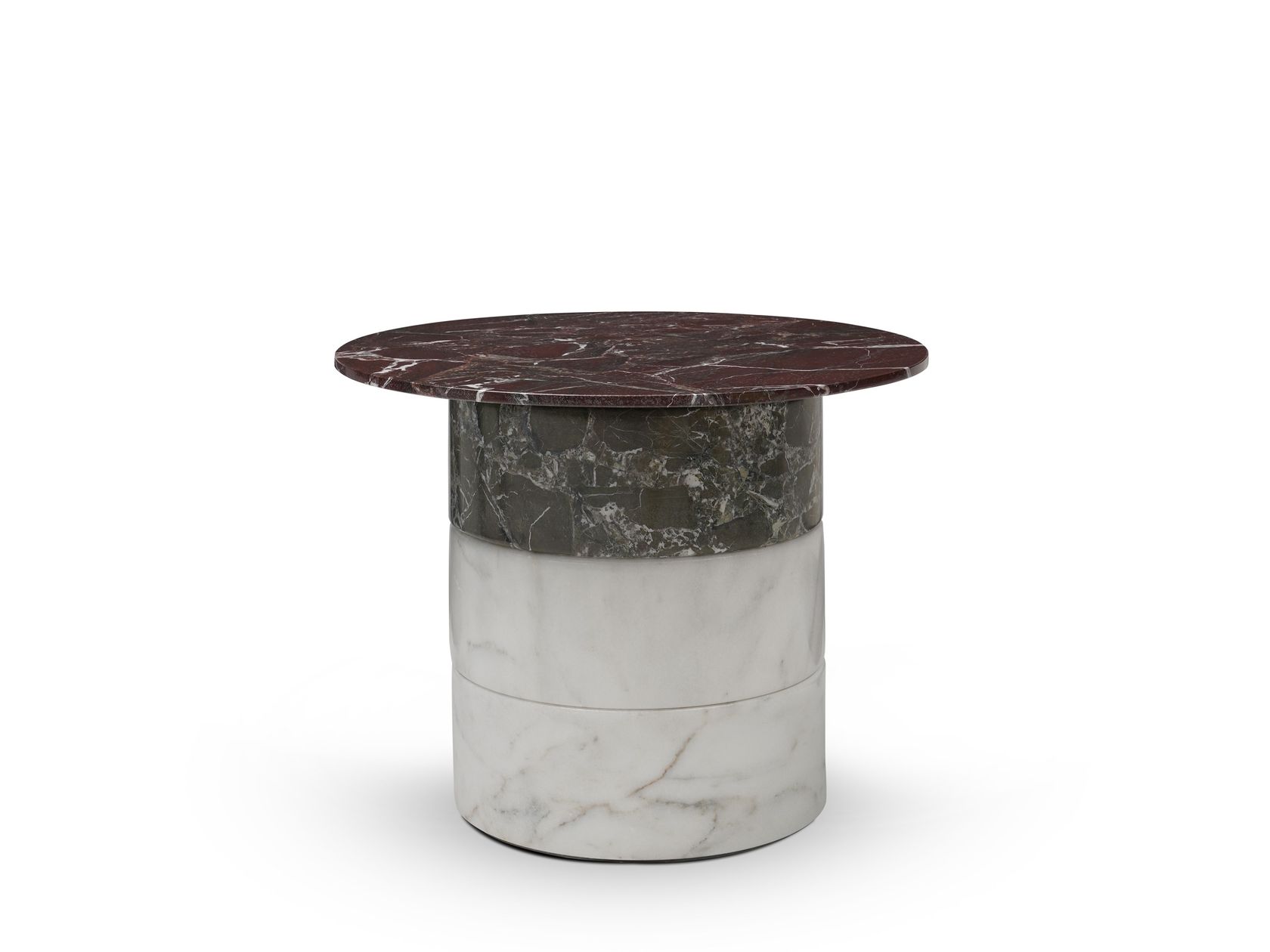 Modular marble coffee table LUNA By ENNE design Christophe Pillet