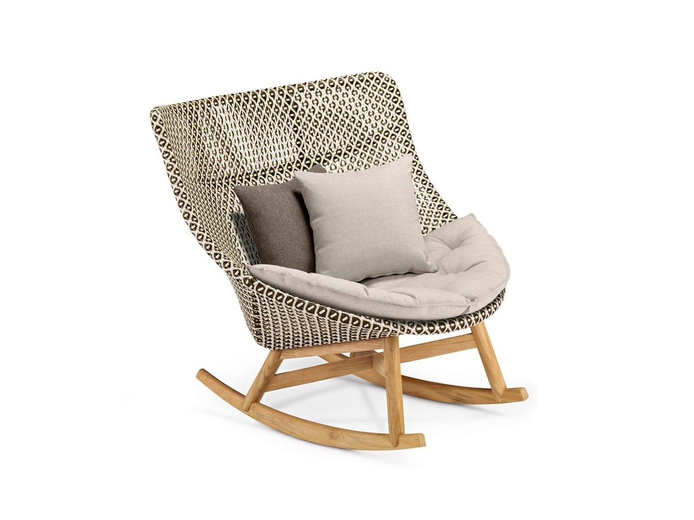 MBRACE Rocking garden armchair By DEDON