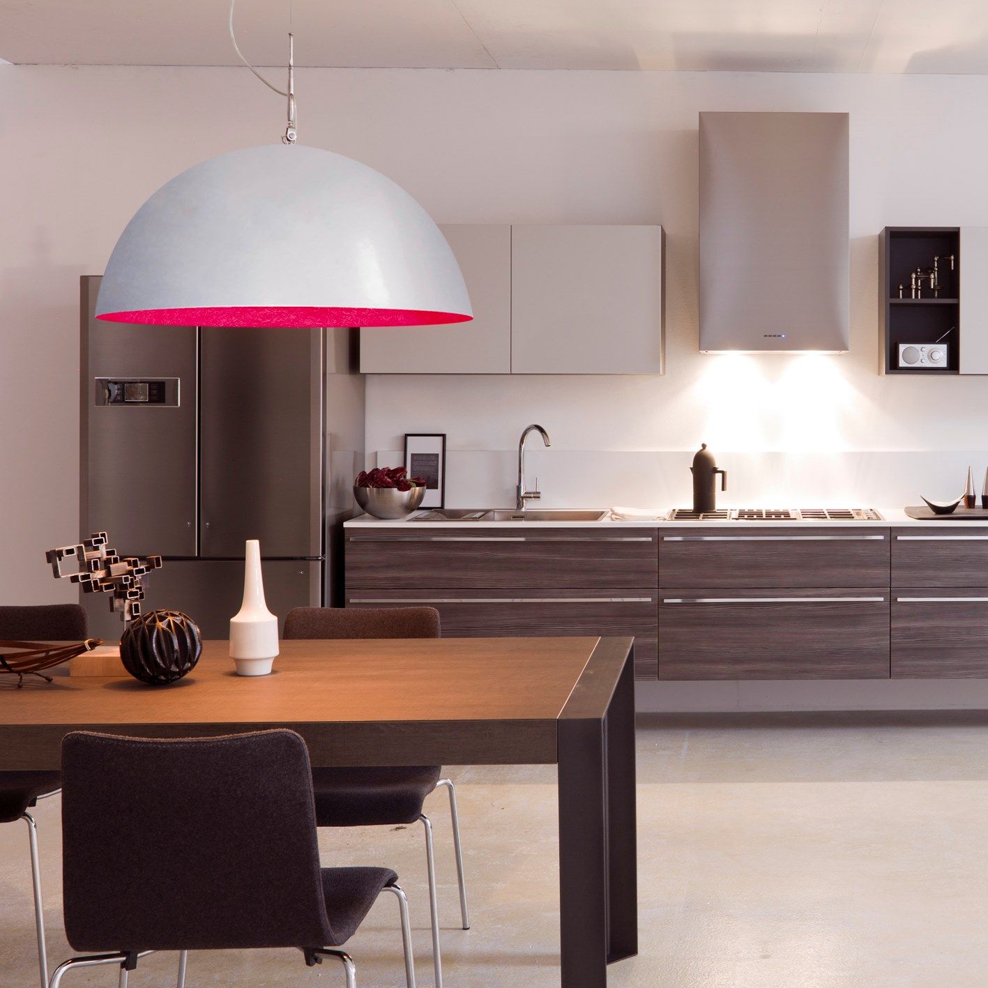 MEZZA LUNA 1 CROMO Lampada a sospensione By In-es.artdesign