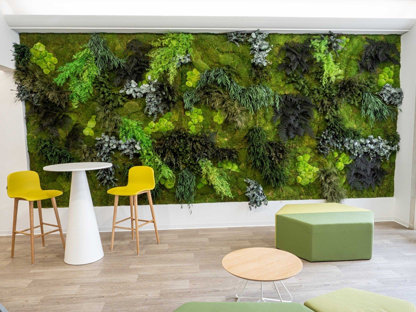 Stabilized plants and moss indoor vertical garden MOSS&PLANTS MID By GREENAREA