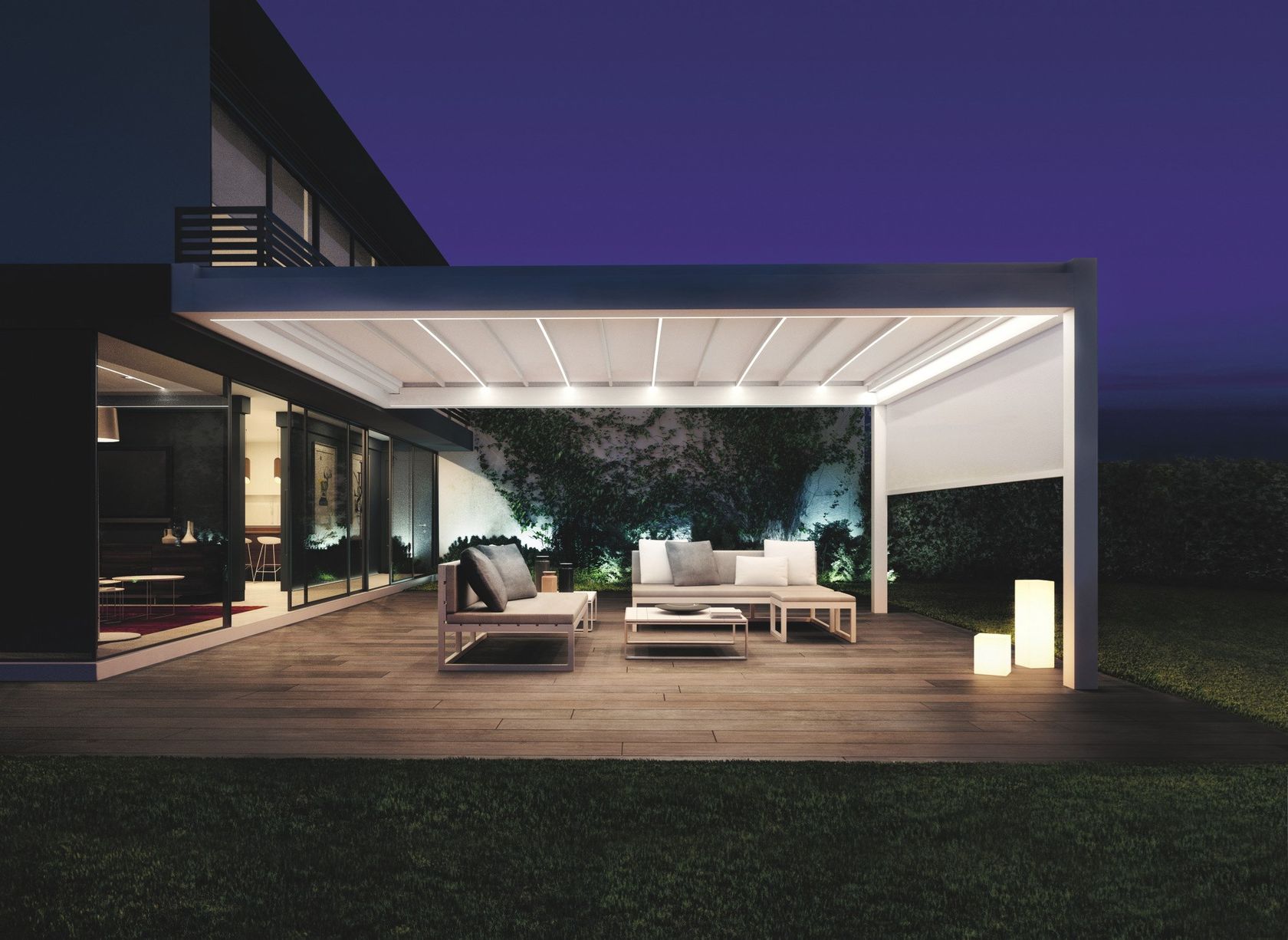 HI PERGOLAS Wallmounted aluminium pergola By PRATIC F.lli ORIOLI