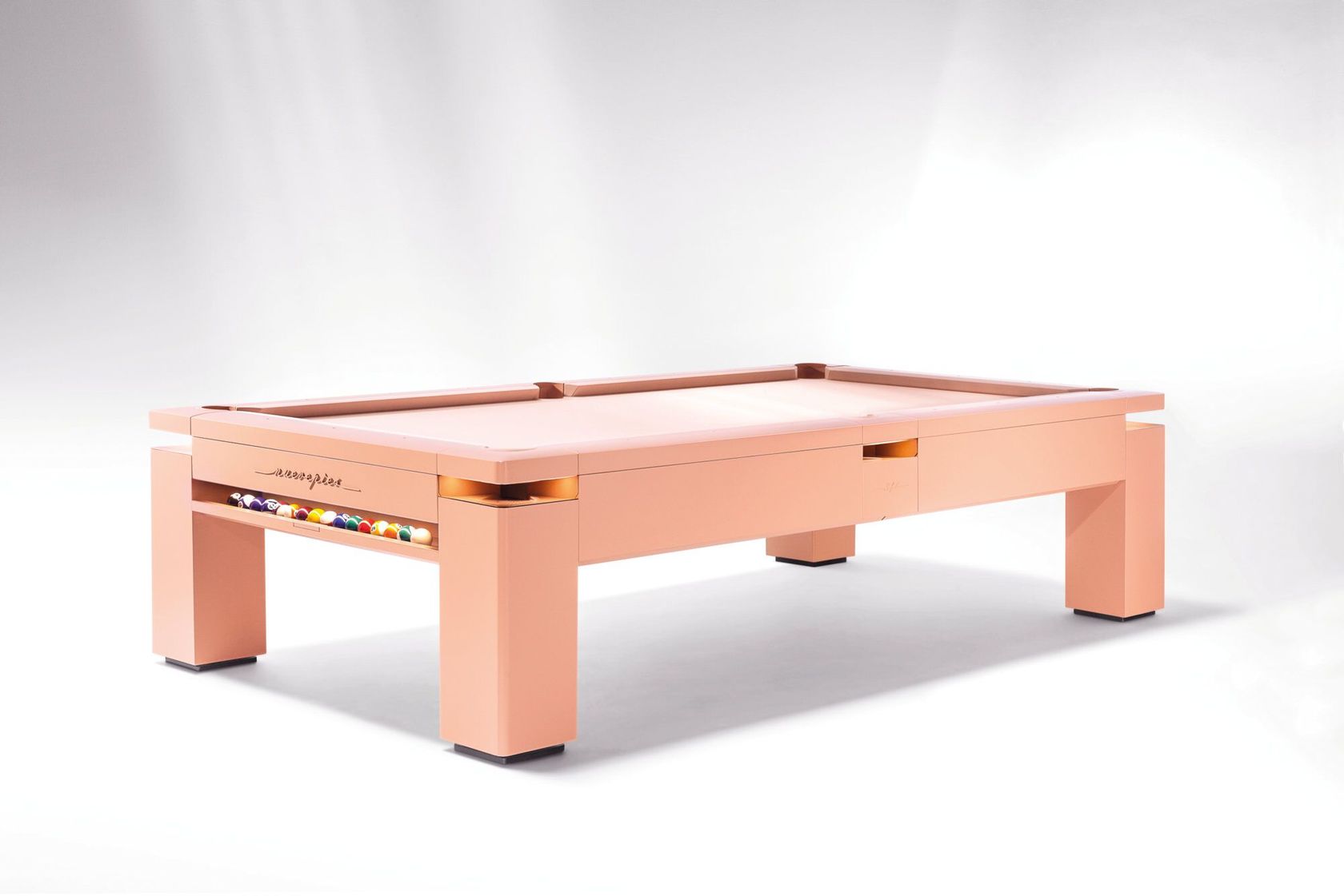 MONOCOLOR PINK PASTEL Rectangular pool table By Nuevepies