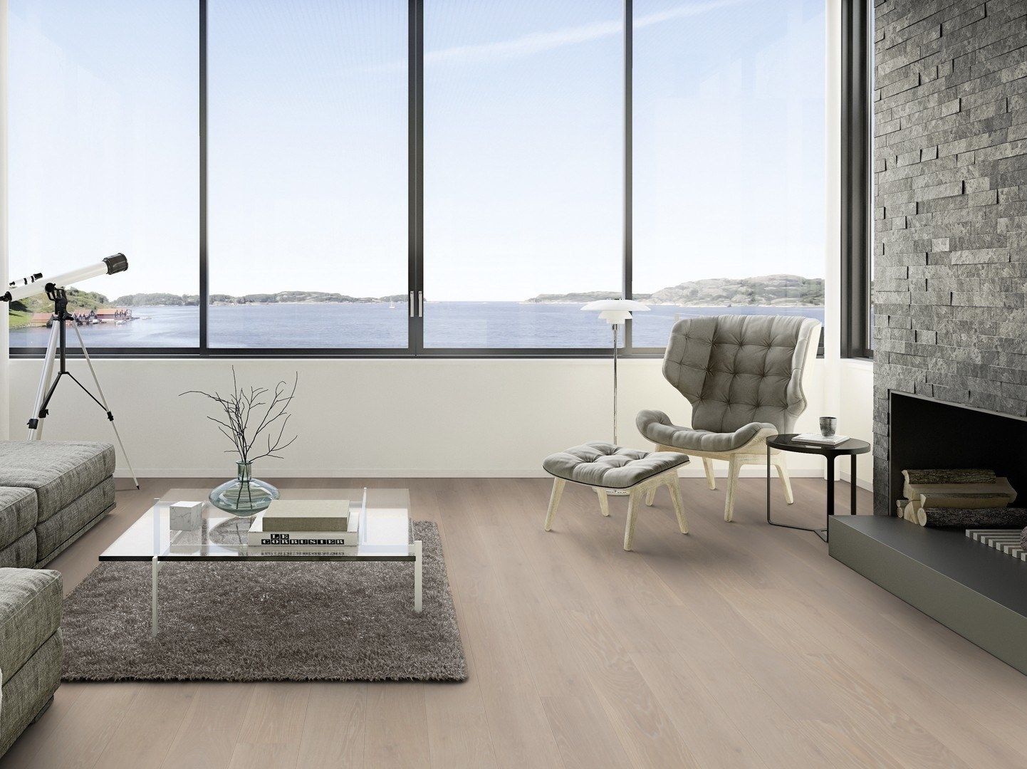 Parquet 3 strati in rovere PLANCIA ROVERE GREY HARMONY By BOEN