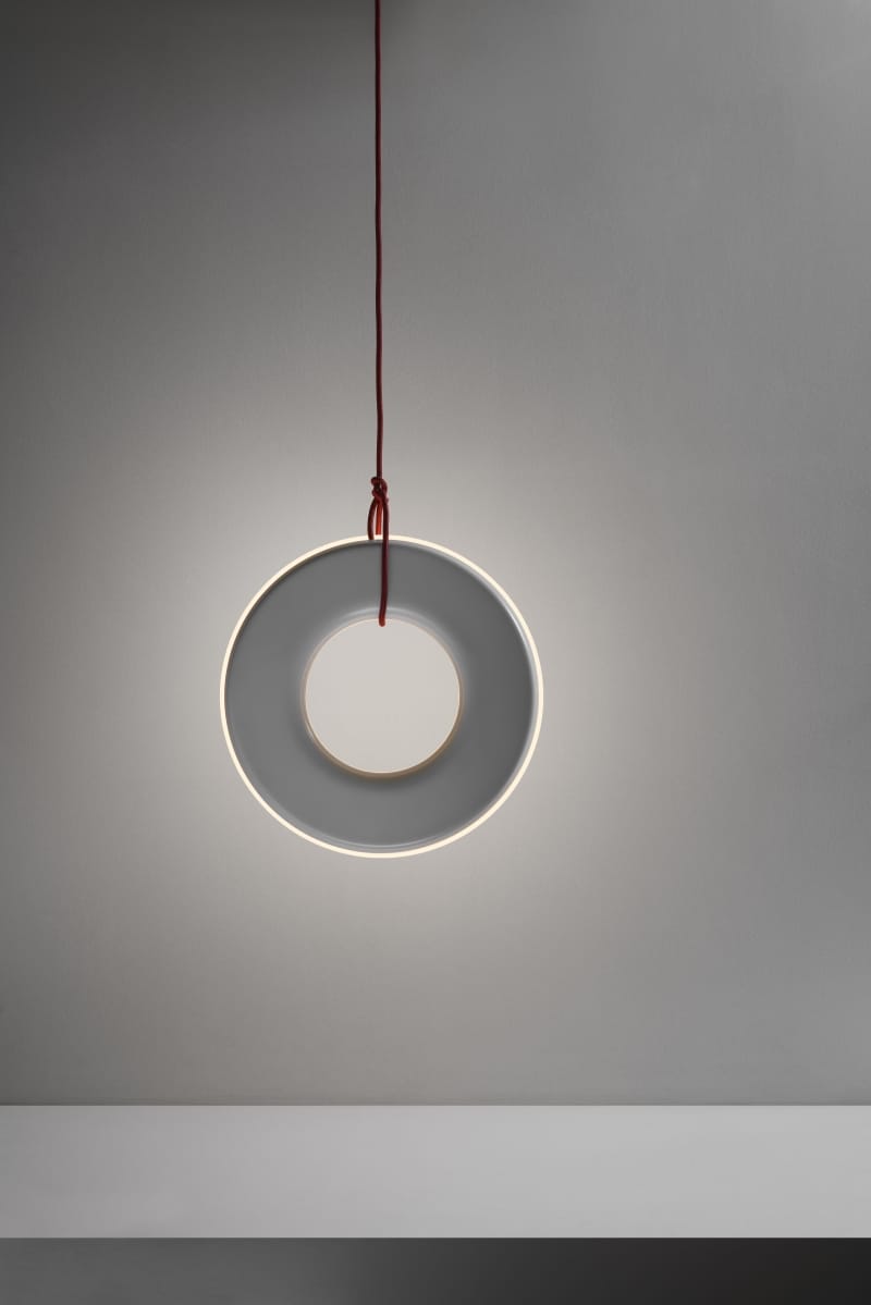 LED direct-indirect light aluminium pendant lamp ODO By Oikoi