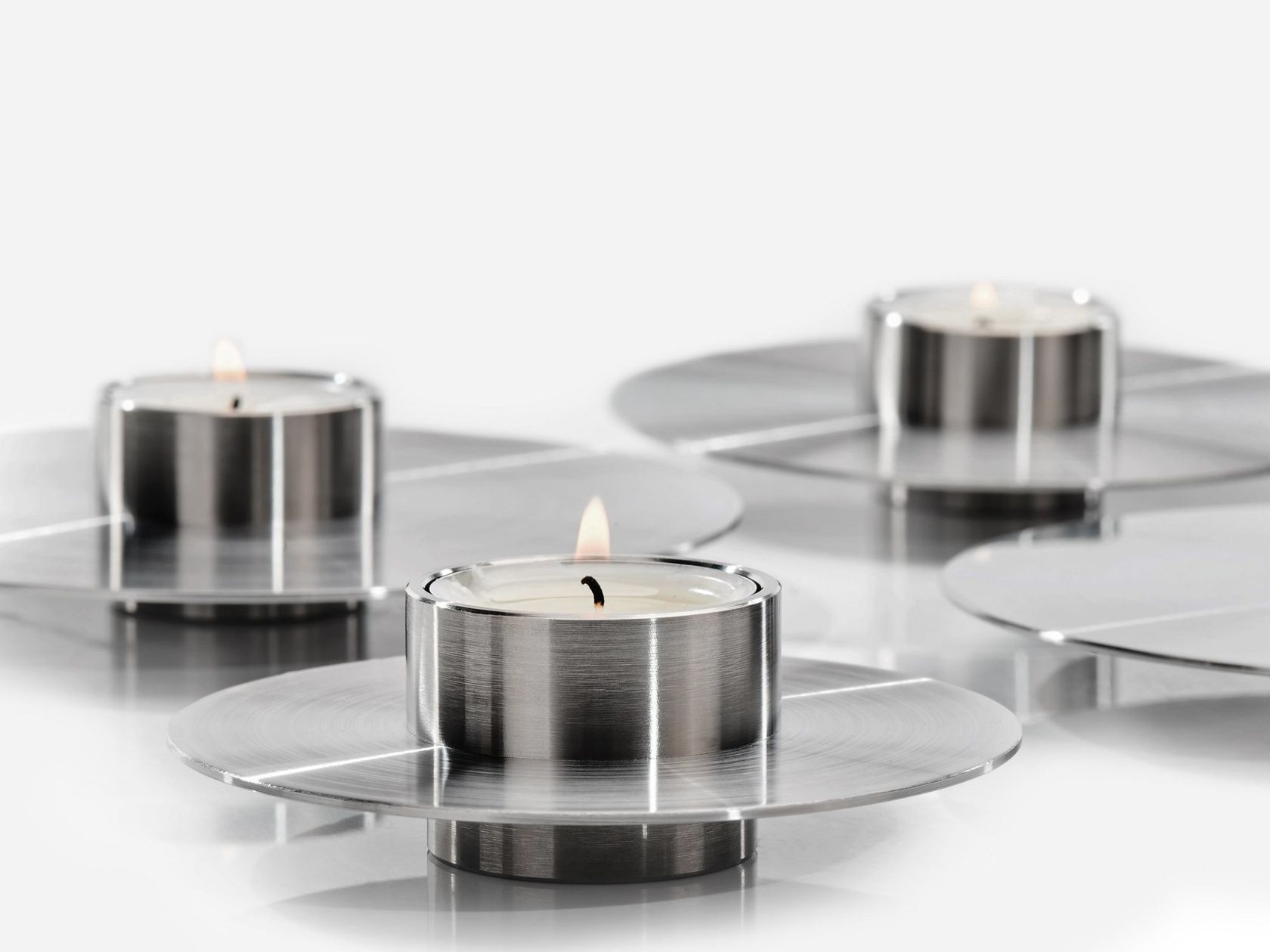 ORB CS2 Stainless steel candle holder By NOOM design Kateryna Sokolova